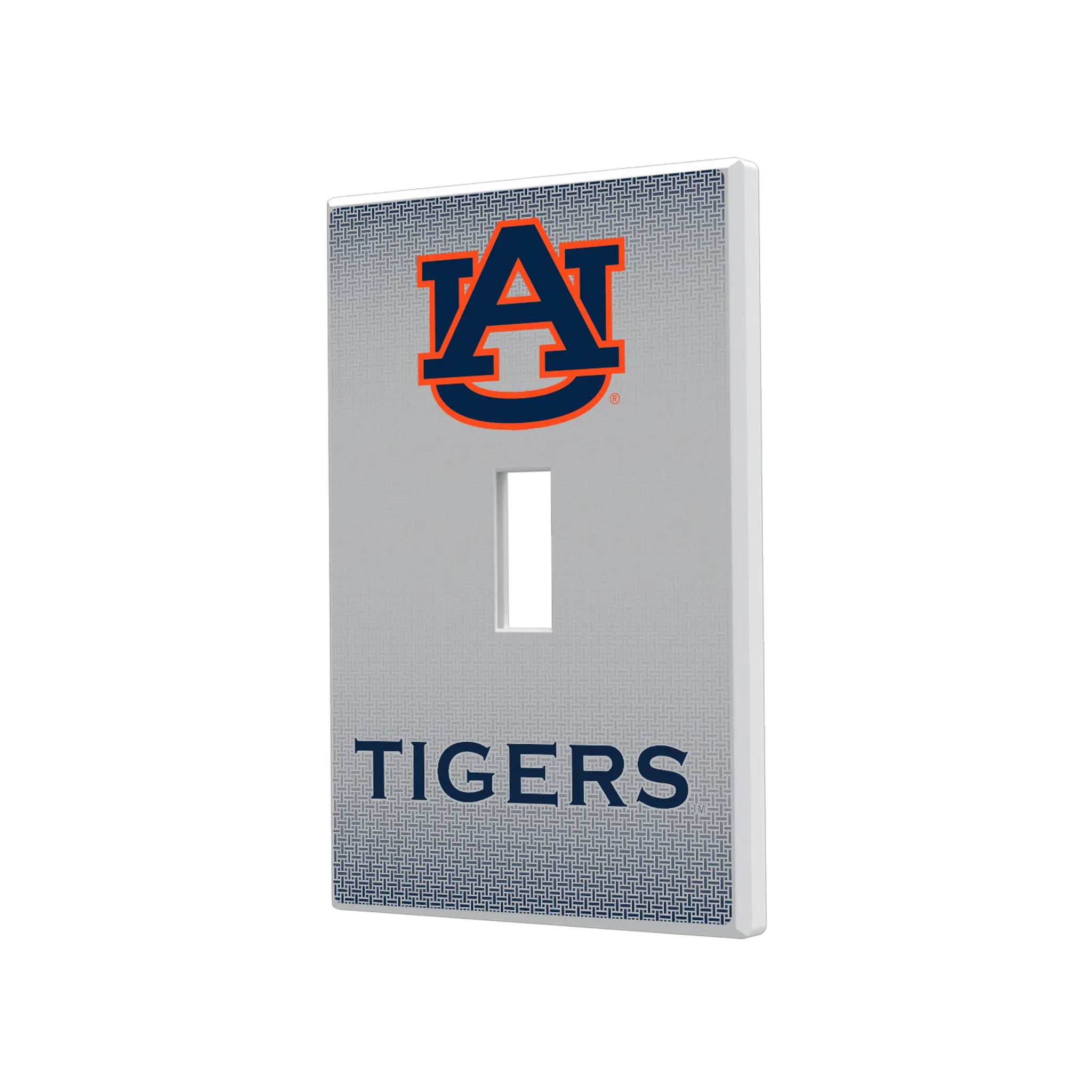 University of Auburn Tigers Linen Hidden-Screw Light Switch Plate#Style_Single Toggle