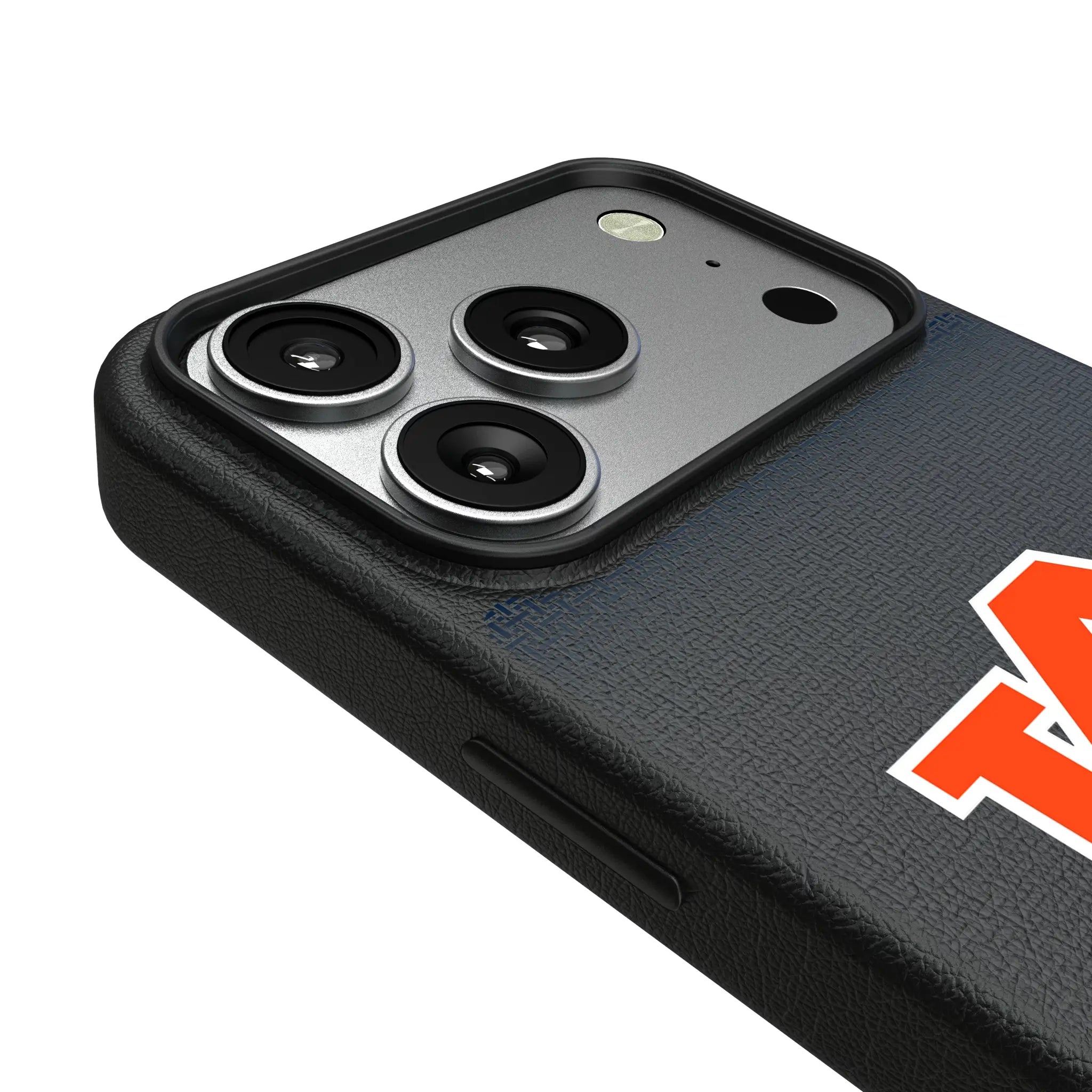 University of Auburn Tigers Linen iPhone MagSafe Compatible Phone Case for Apple iPhone - Detail#Device_iPhone 17 Pro