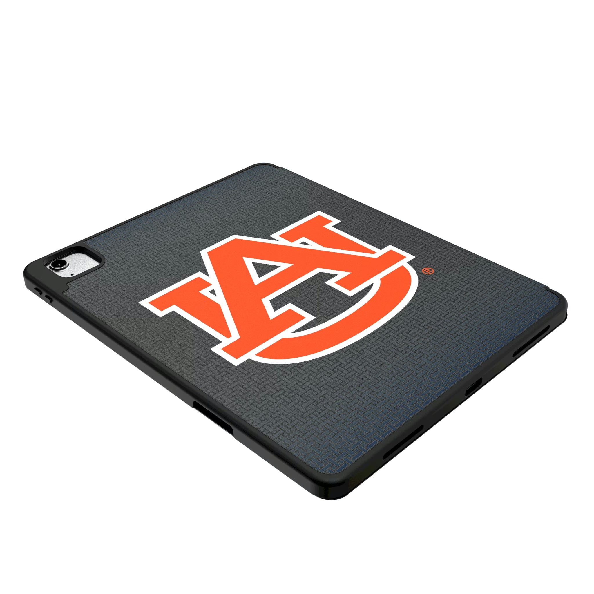 University of Auburn Tigers Linen iPad Tablet Case for Apple iPad - Isometric View