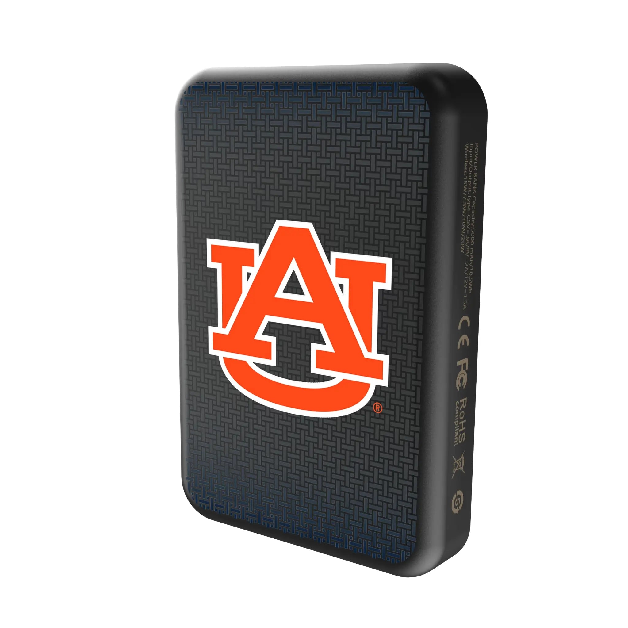 University of Auburn Tigers Linen Wireless Mag Power Bank