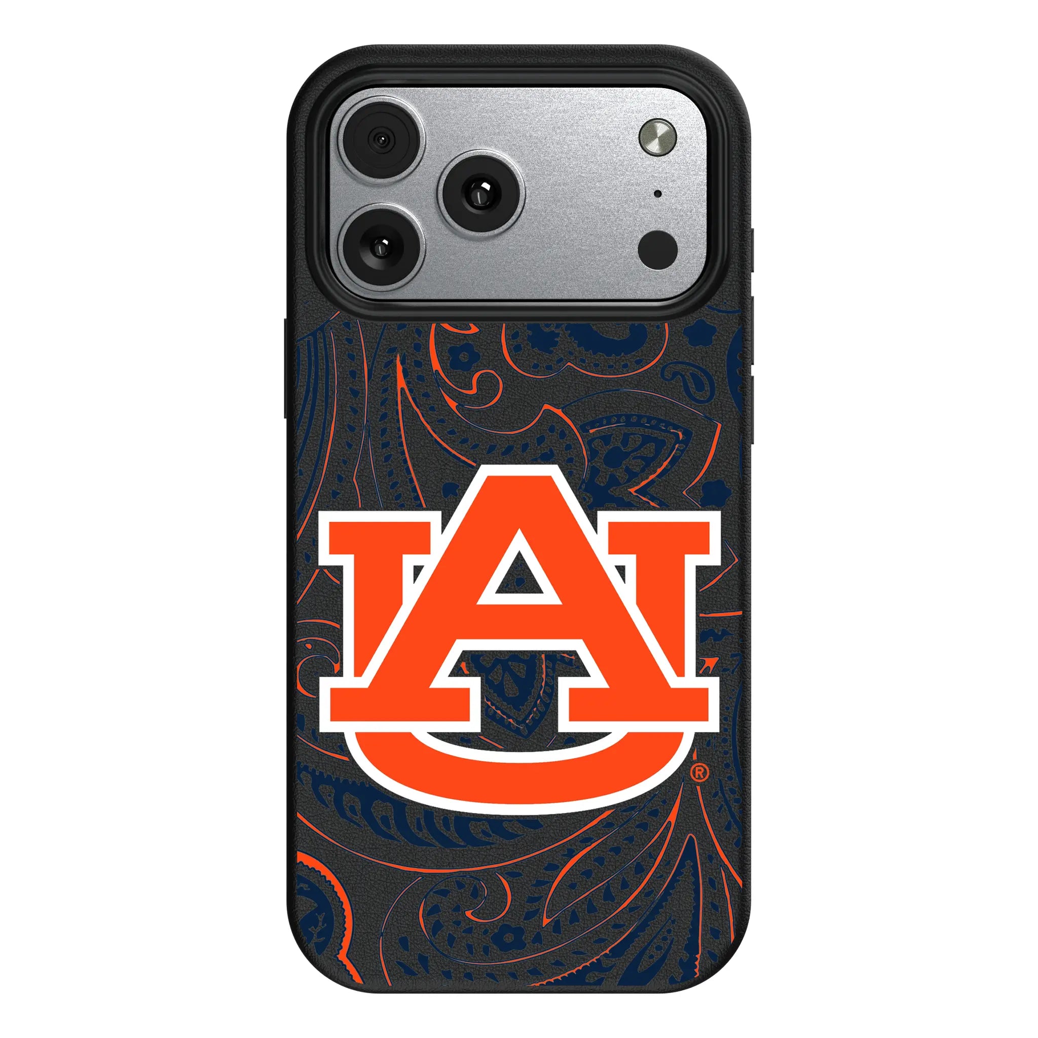 University of Auburn Tigers Paisley iPhone MagSafe Compatible Phone Case for Apple iPhone#Device_iPhone 17 Pro Max