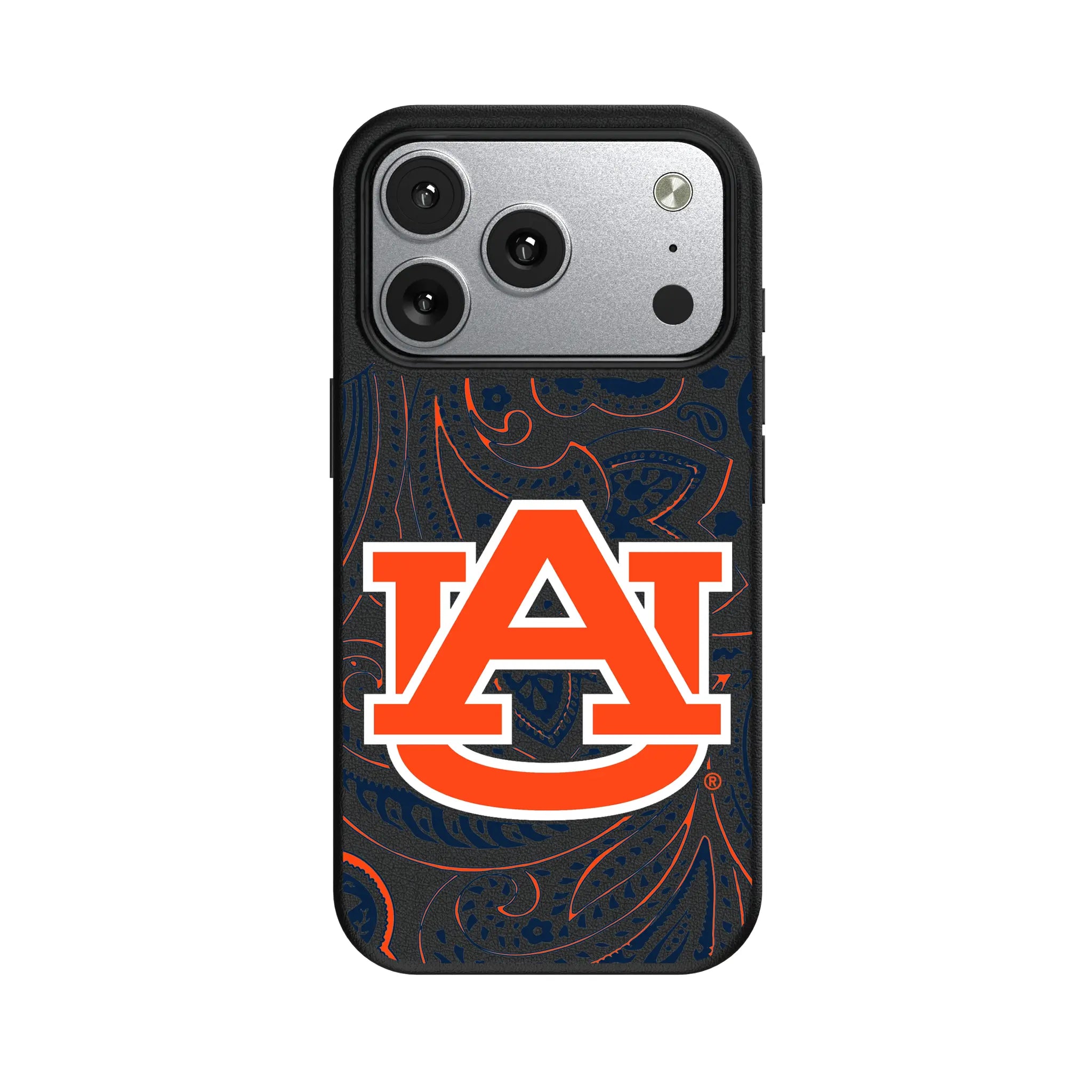 University of Auburn Tigers Paisley iPhone MagSafe Compatible Phone Case for Apple iPhone#Device_iPhone 17 Pro