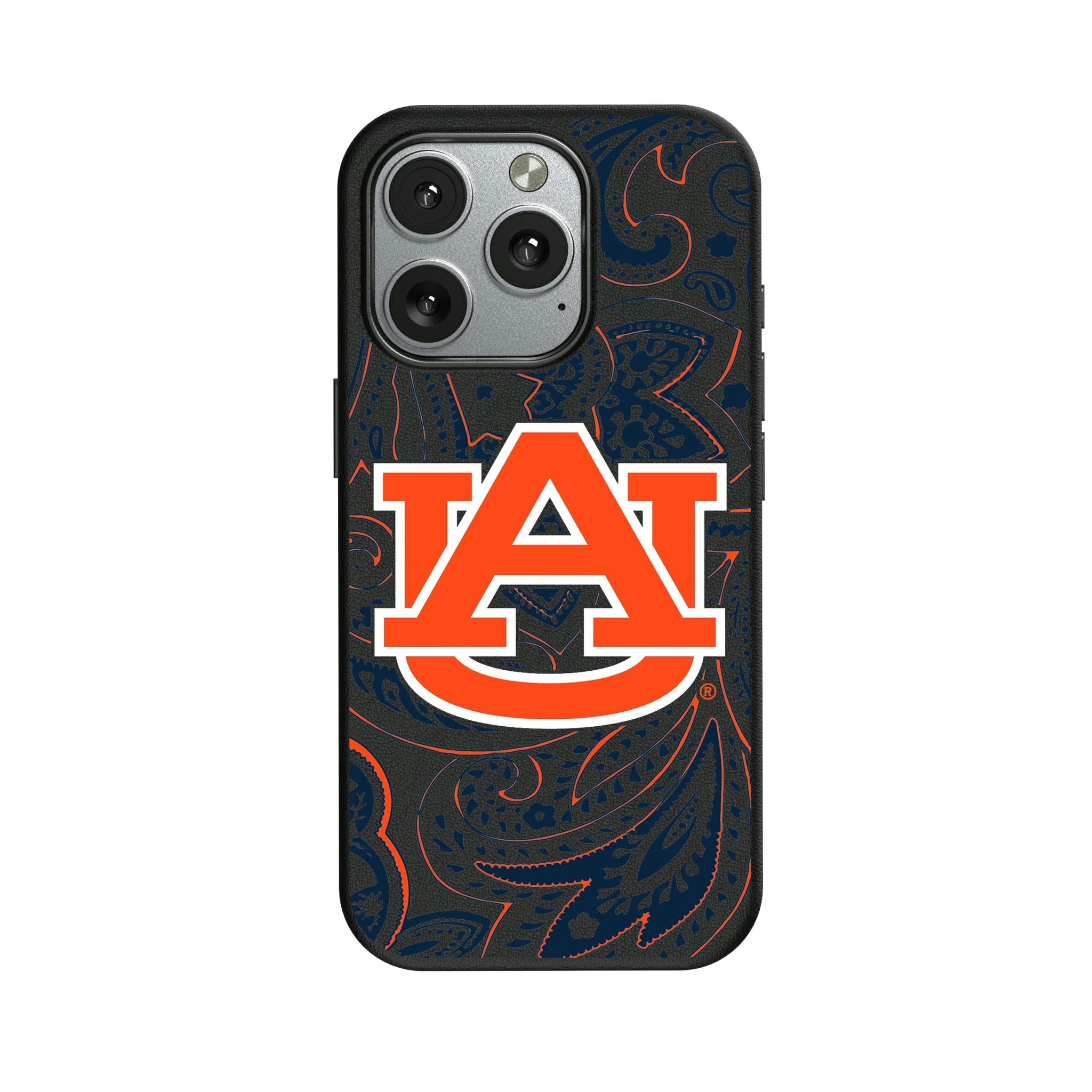 University of Auburn Tigers Paisley iPhone MagSafe Compatible Phone Case for Apple iPhone