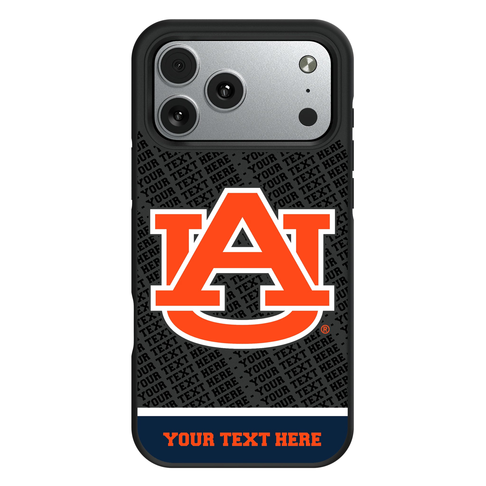 University of Auburn Tigers Personalized EndZone Plus iPhone Bump Phone Case for Apple iPhone#Device_iPhone 17 Pro Max