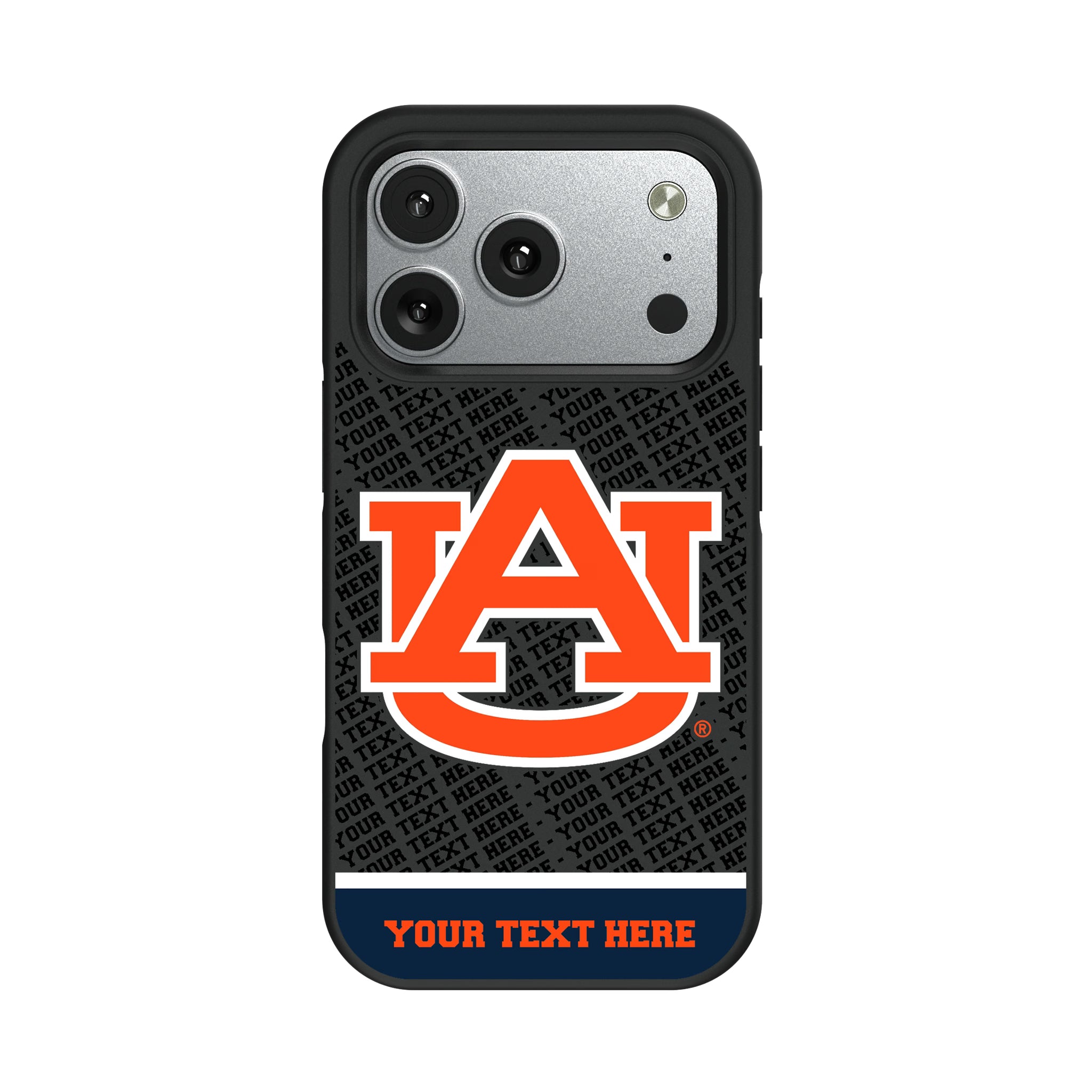 University of Auburn Tigers Personalized EndZone Plus iPhone Bump Phone Case for Apple iPhone#Device_iPhone 17 Pro