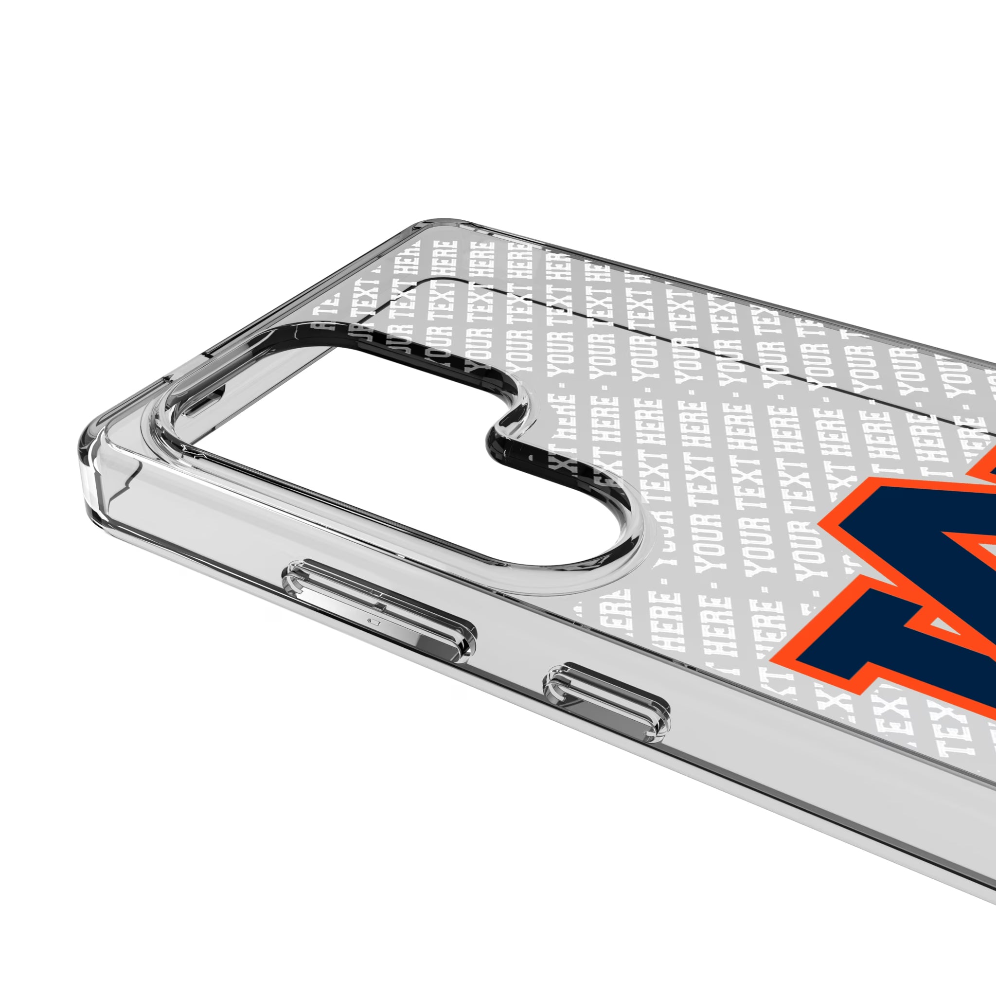 University of Auburn Tigers Personalized EndZone Plus Galaxy Clear Phone Case for Samsung Galaxy - Detail