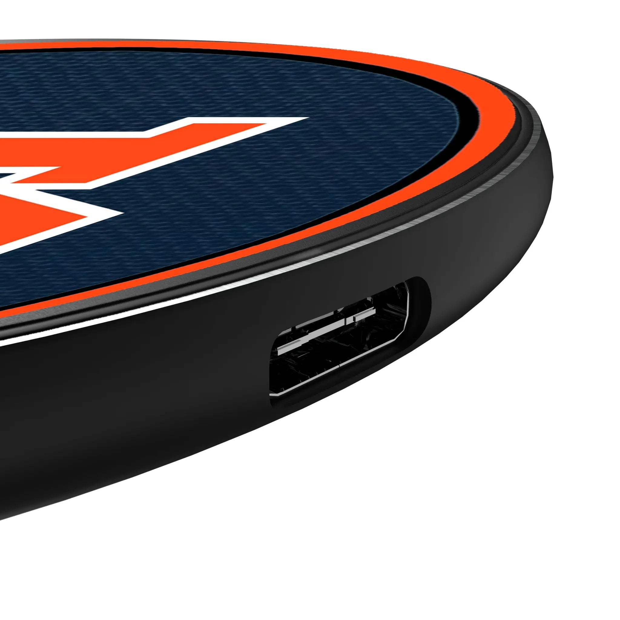 University of Auburn Tigers Personalized Endzone Solid 15-Watt Wireless Charger - Detail