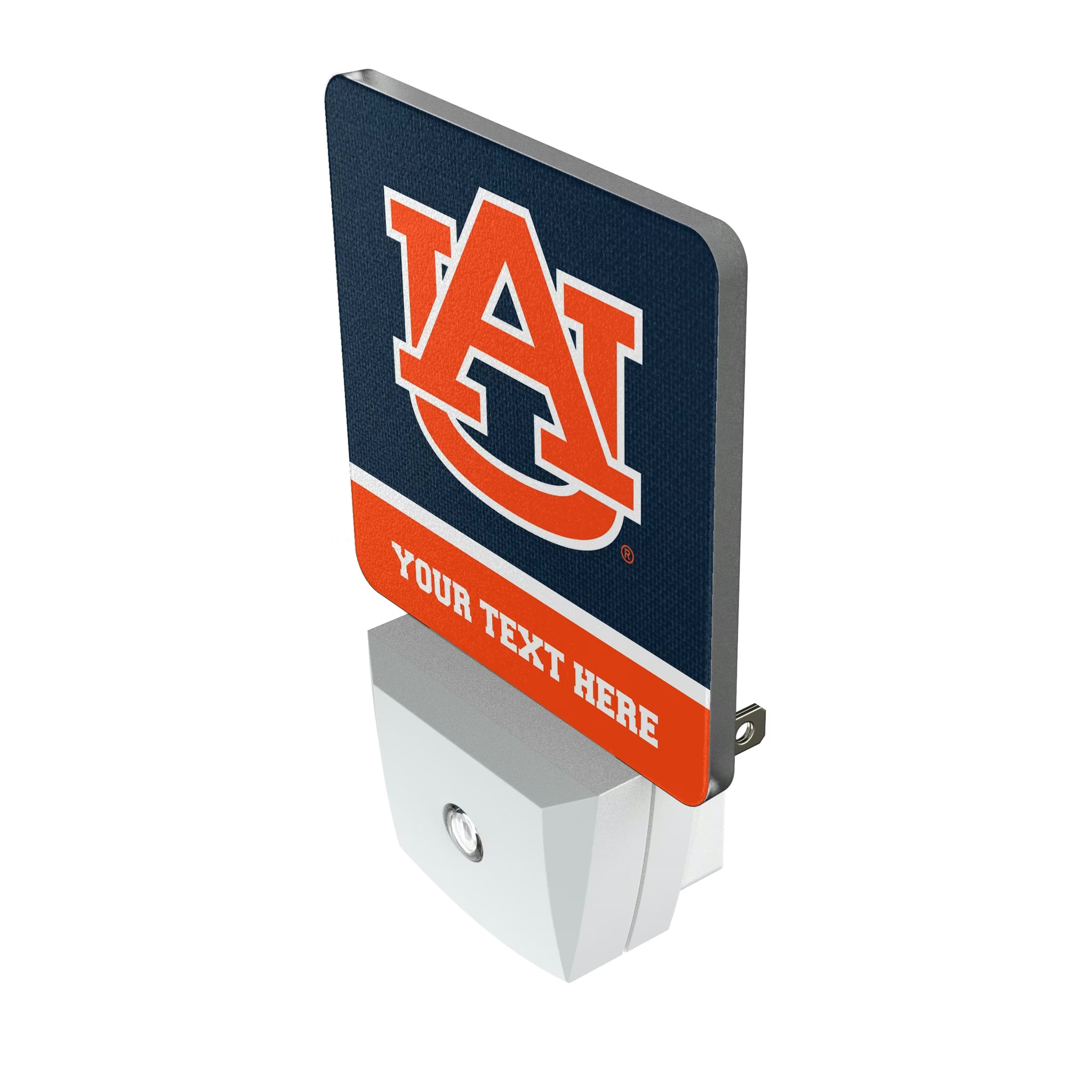 University of Auburn Tigers Personalized Endzone Solid Night Light 2-Pack - Isometric View