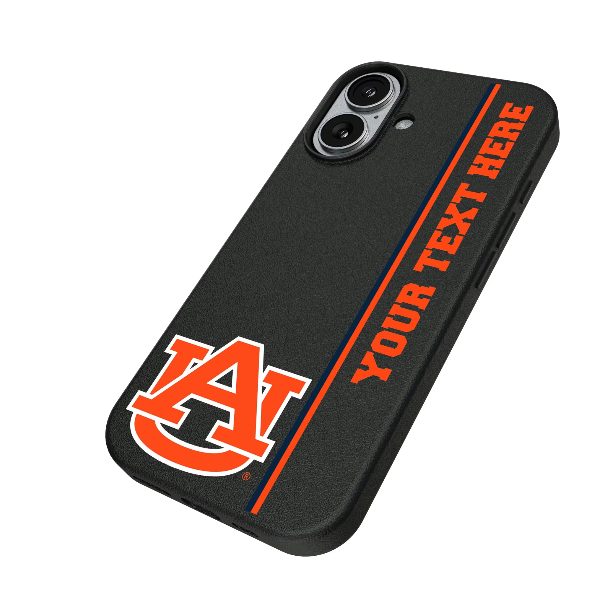 University of Auburn Tigers Personalized Sidebard iPhone MagSafe Compatible Phone Case for Apple iPhone - Isometric View#Device_iPhone 17