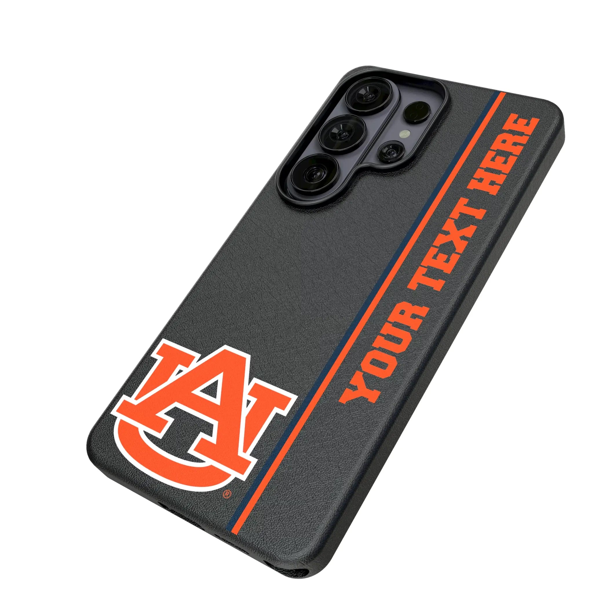 University of Auburn Tigers Personalized Sidebard Galaxy MagSafe Compatible Phone Case for Samsung Galaxy - Isometric View#Device_Galaxy S26 Ultra