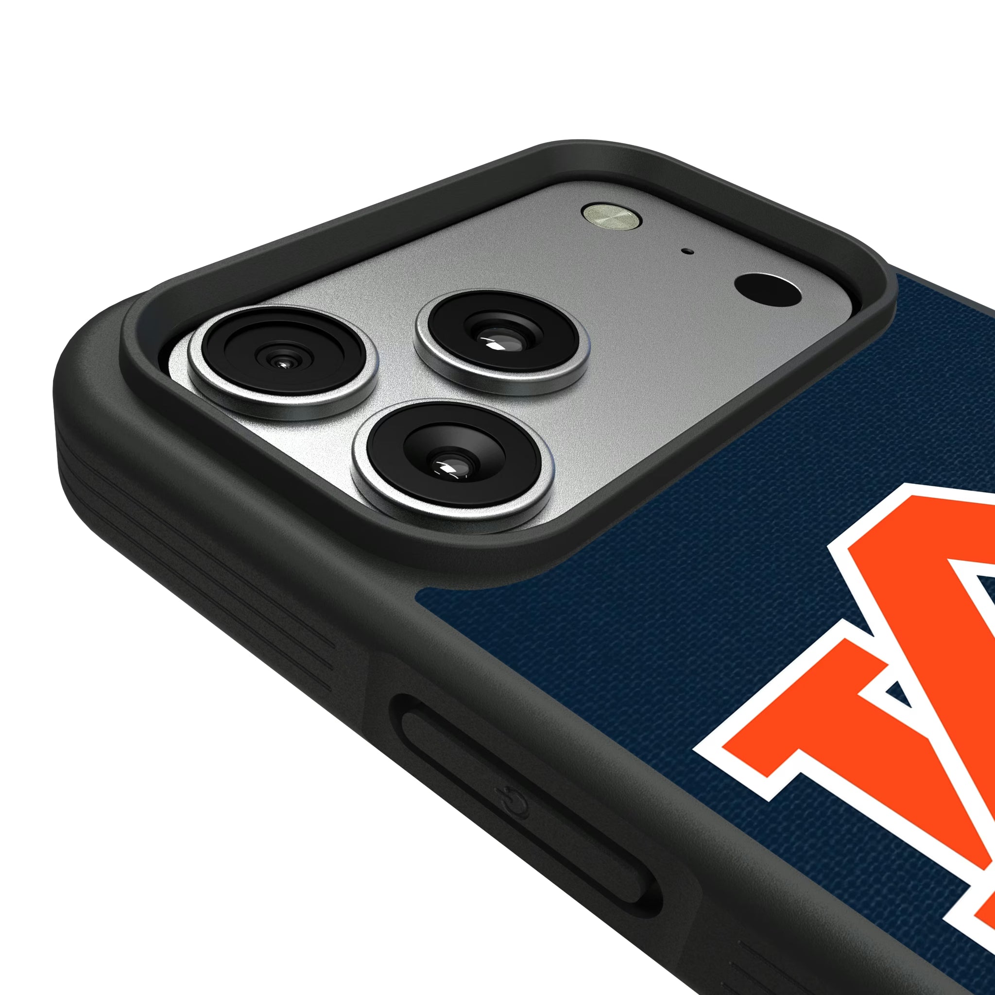 University of Auburn Tigers Personalized Stripe iPhone Bump Phone Case for Apple iPhone - Detail#Device_iPhone 17 Pro Max