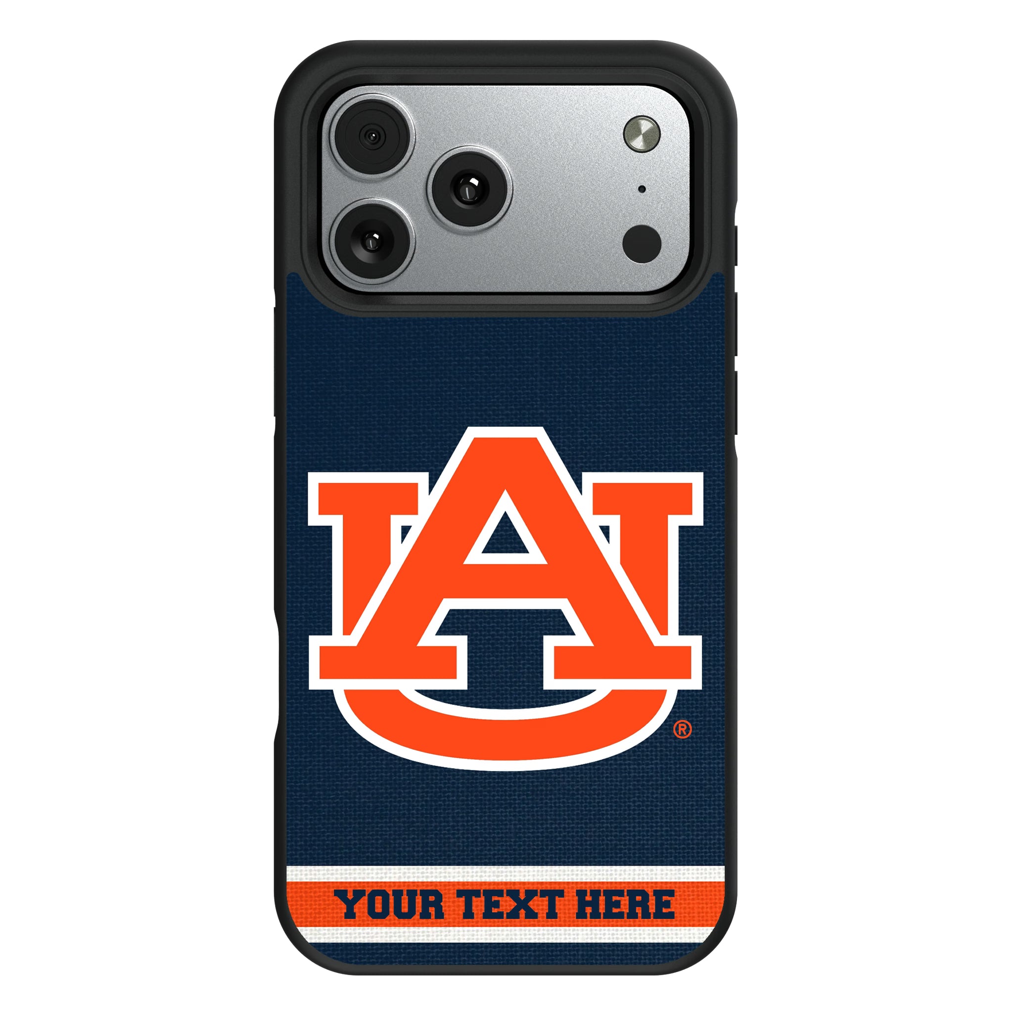 University of Auburn Tigers Personalized Stripe iPhone Bump Phone Case for Apple iPhone#Device_iPhone 17 Pro Max
