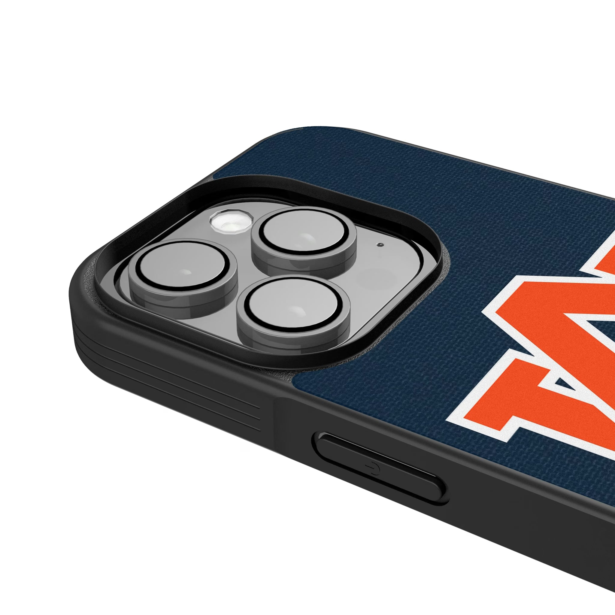 University of Auburn Tigers Personalized Stripe iPhone Bump Phone Case for Apple iPhone - Detail