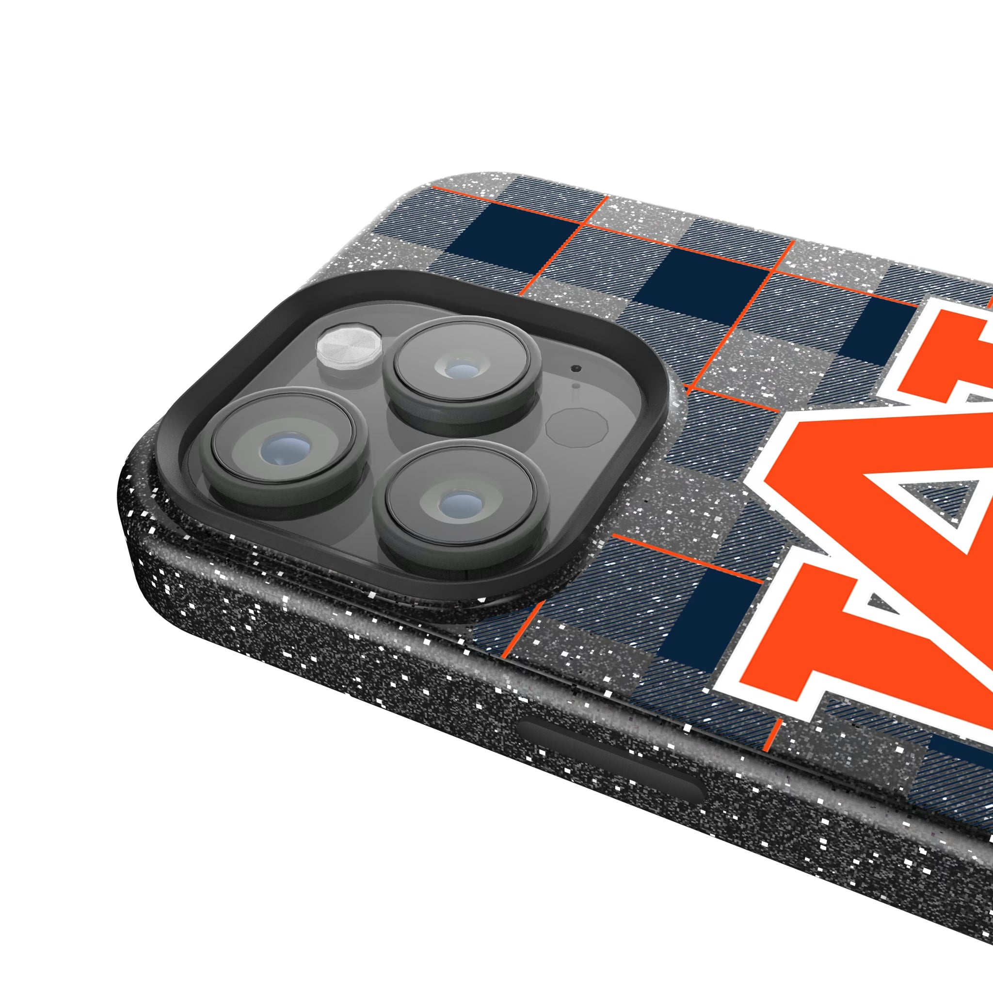 University of Auburn Tigers Plaid iPhone Bling Phone Case for Apple iPhone - Detail