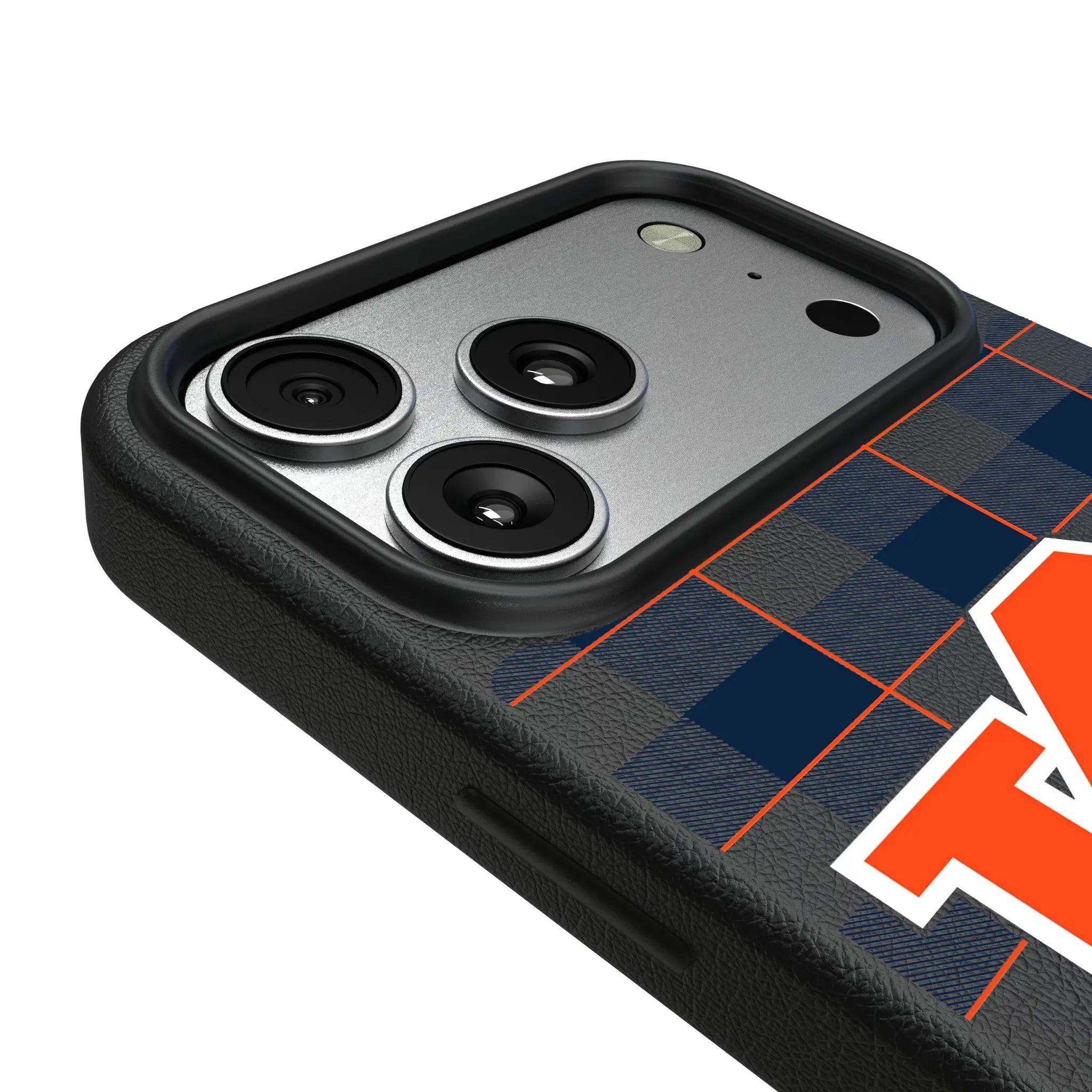 University of Auburn Tigers Plaid iPhone MagSafe Compatible Phone Case for Apple iPhone - Detail#Device_iPhone 17 Pro Max