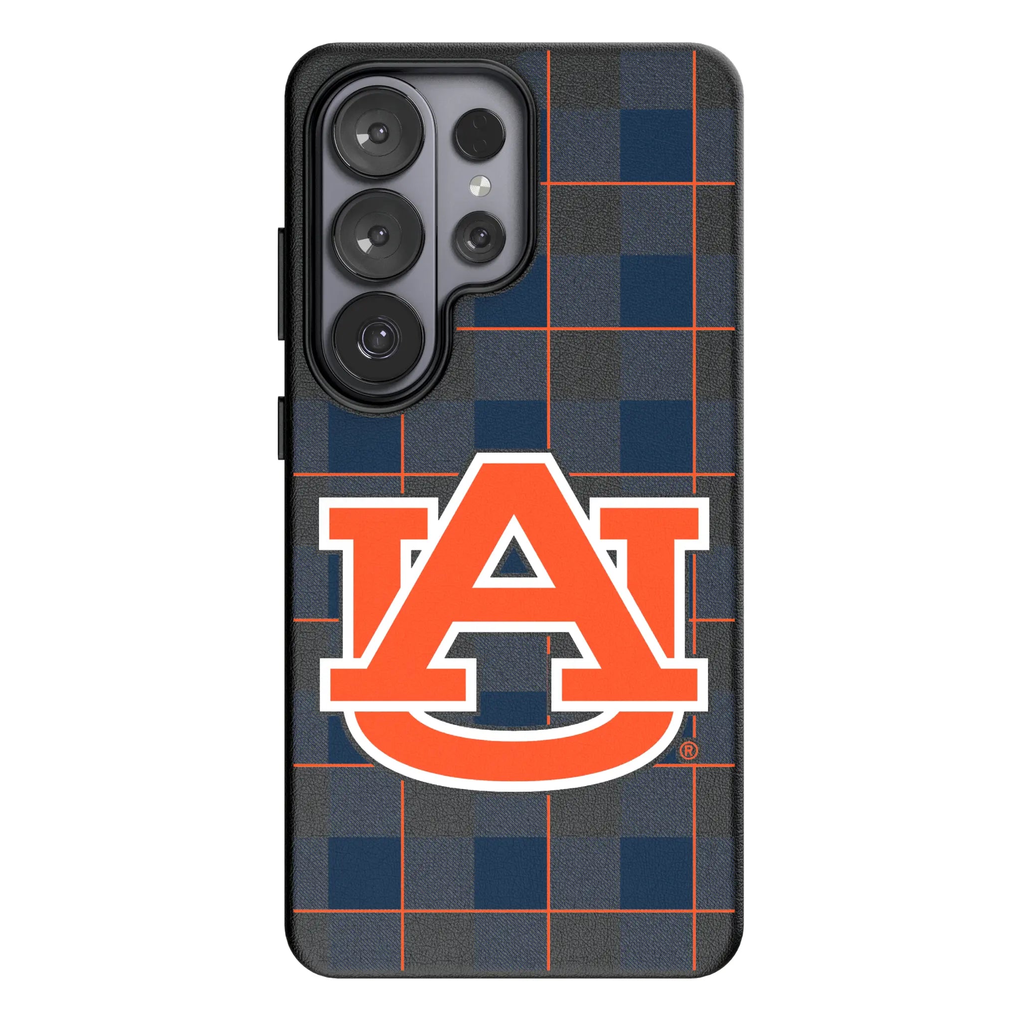 University of Auburn Tigers Plaid Galaxy MagSafe Compatible Phone Case for Samsung Galaxy#Device_Galaxy S26 Ultra
