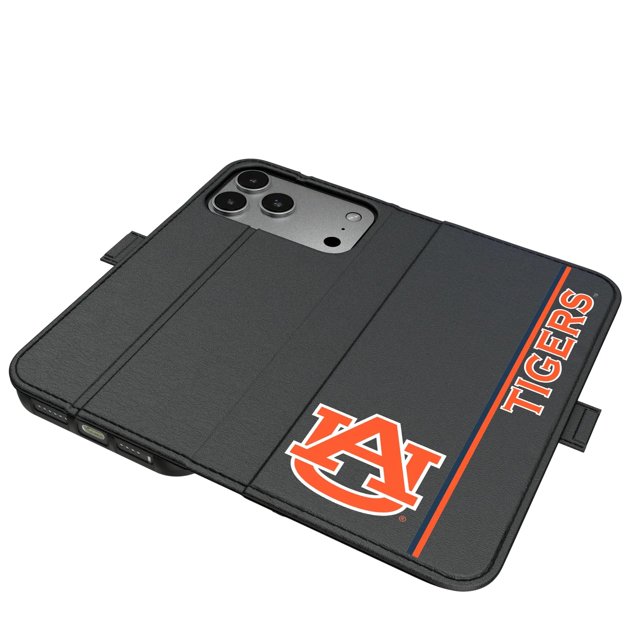 University of Auburn Tigers Sidebar iPhone Folio Phone Case for Apple iPhone#Device_iPhone 17 Pro Max