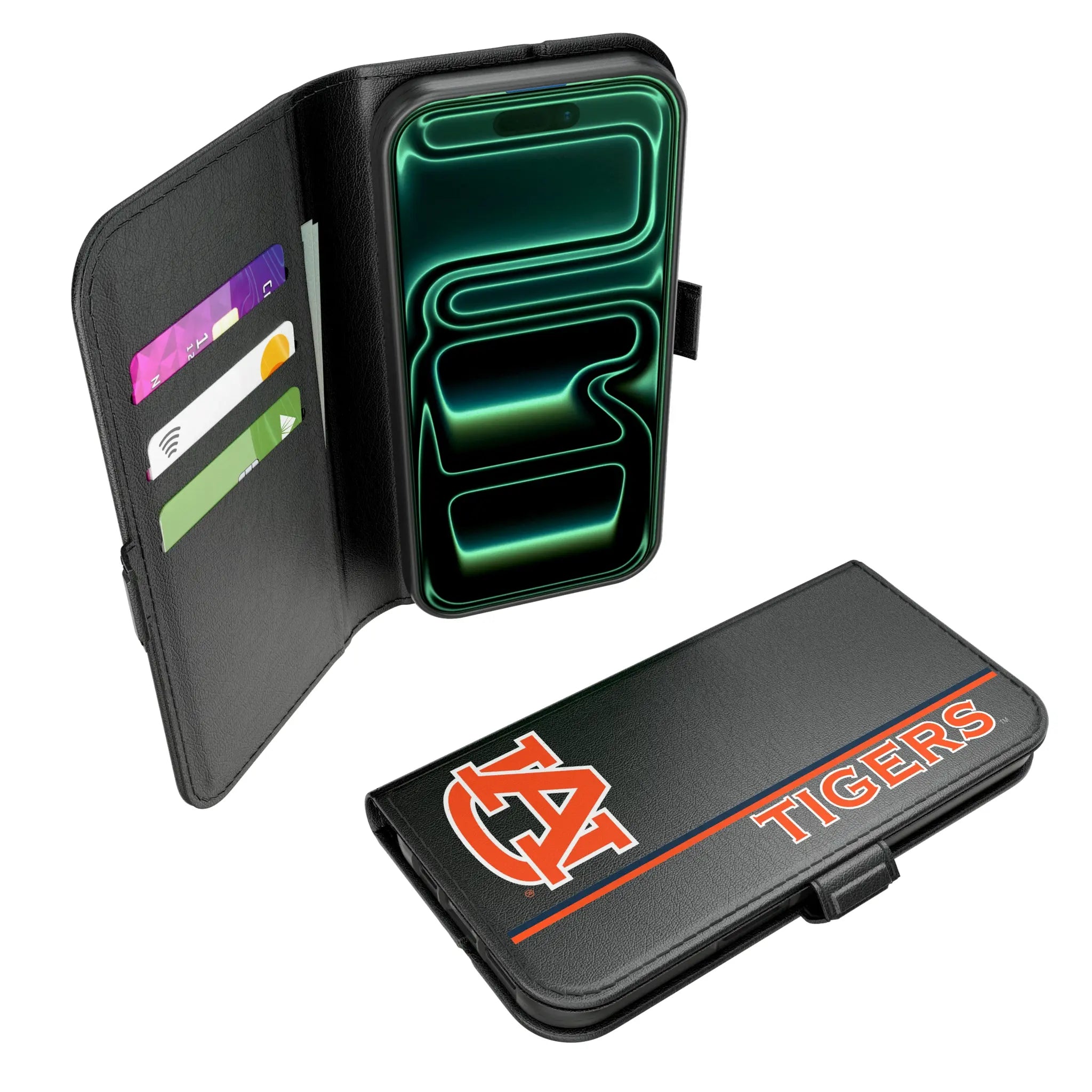 University of Auburn Tigers Sidebar iPhone Folio Phone Case for Apple iPhone#Device_iPhone 17