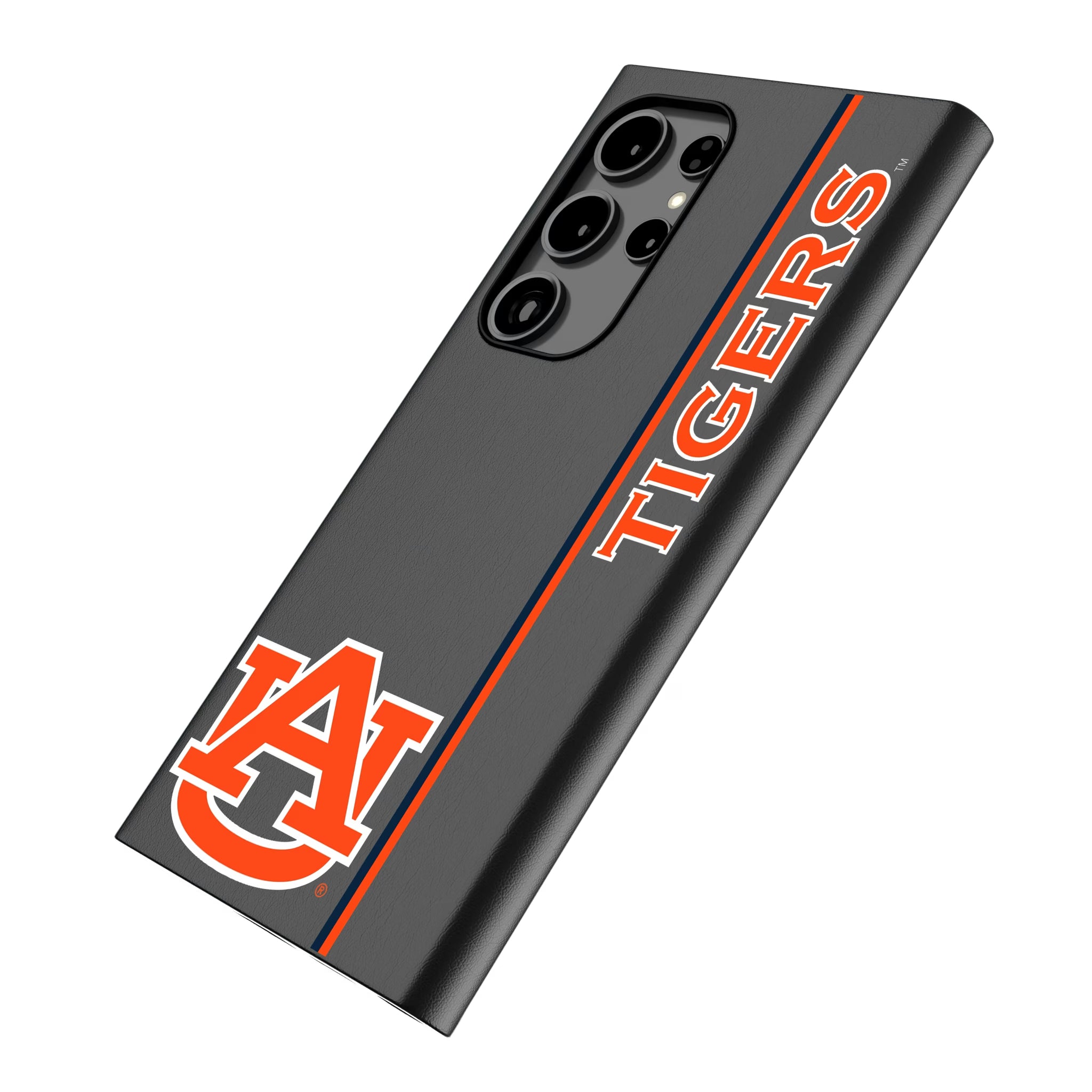 University of Auburn Tigers Sidebar Galaxy MagSafe Compatible Phone Case for Samsung Galaxy - Isometric View