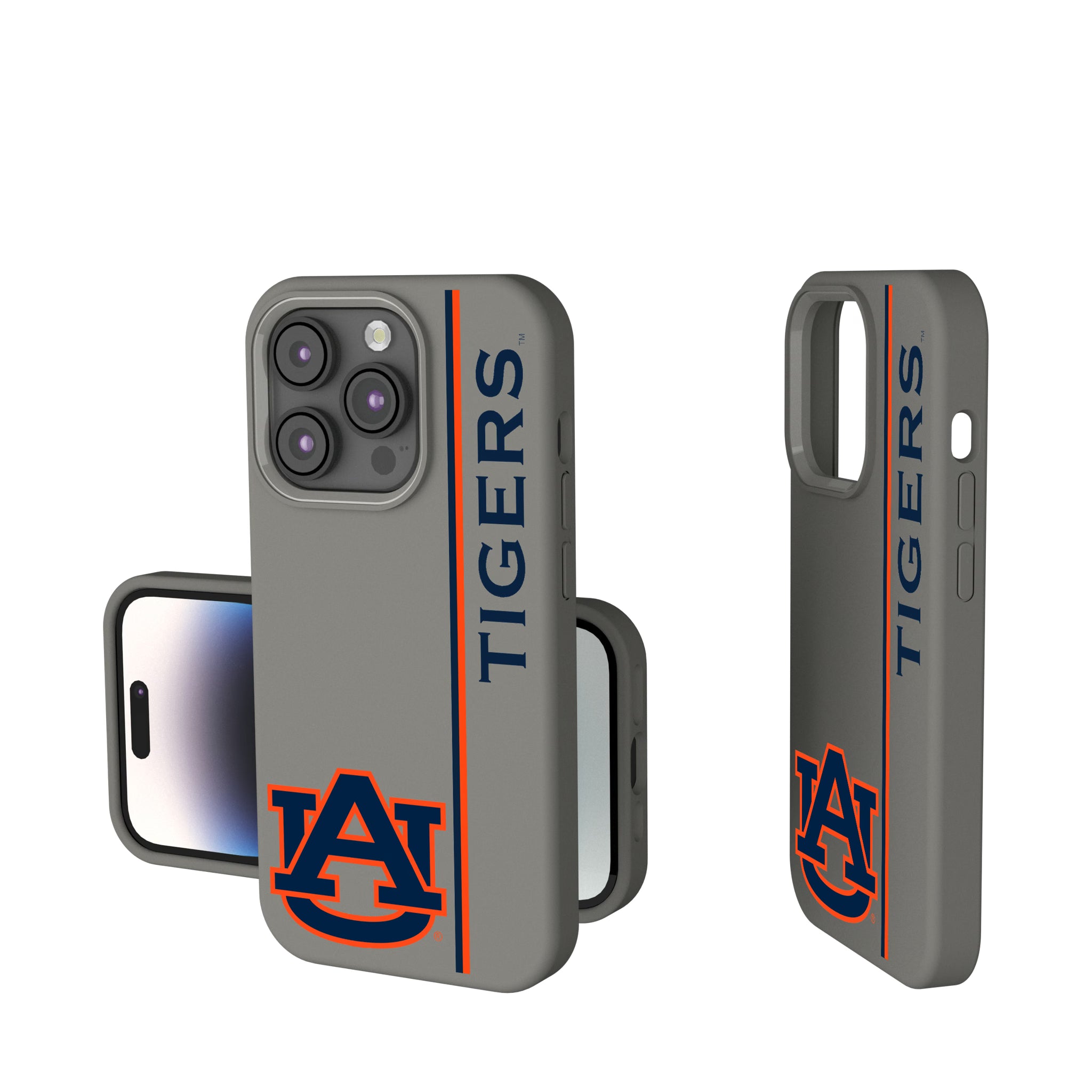 University of Auburn Tigers Sidebar iPhone Soft Touch Phone Case for Apple iPhone