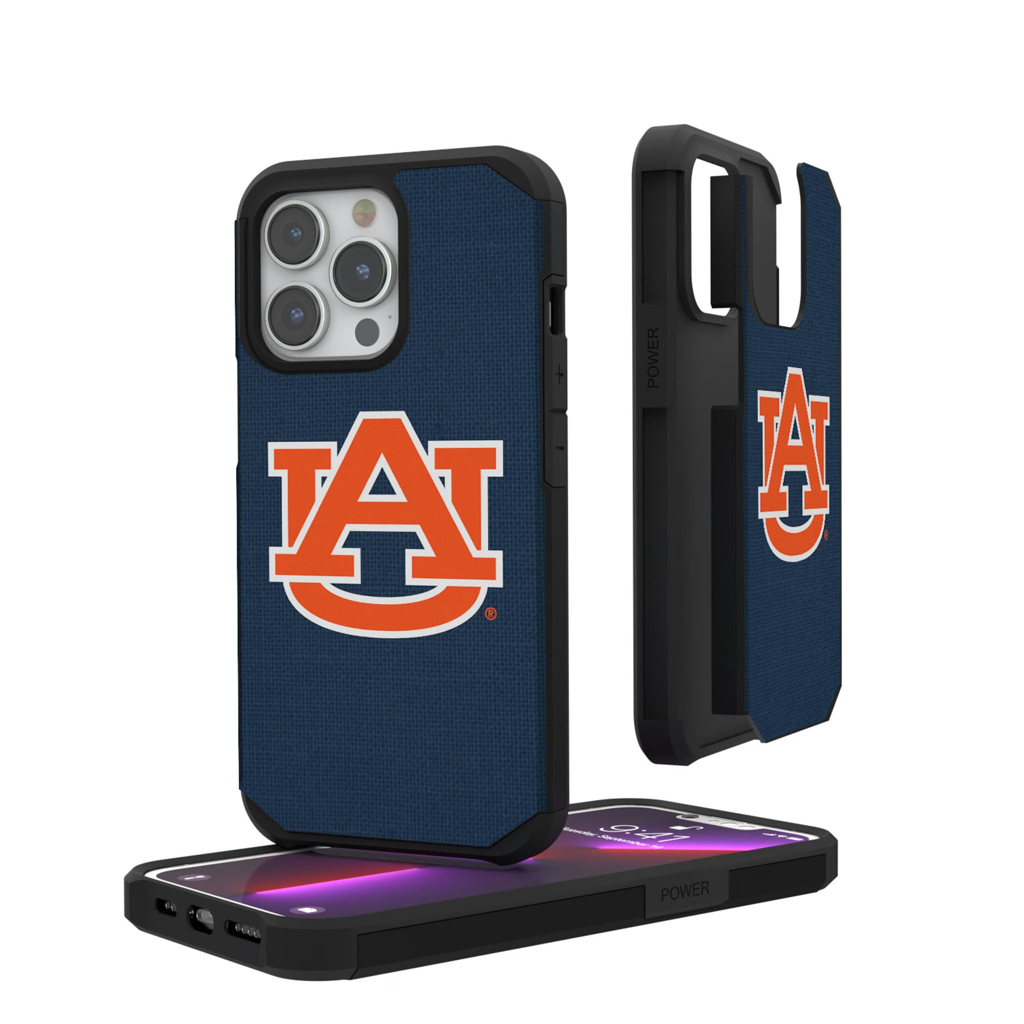 University of Auburn Tigers Solid iPhone Rugged Phone Case for Apple iPhone