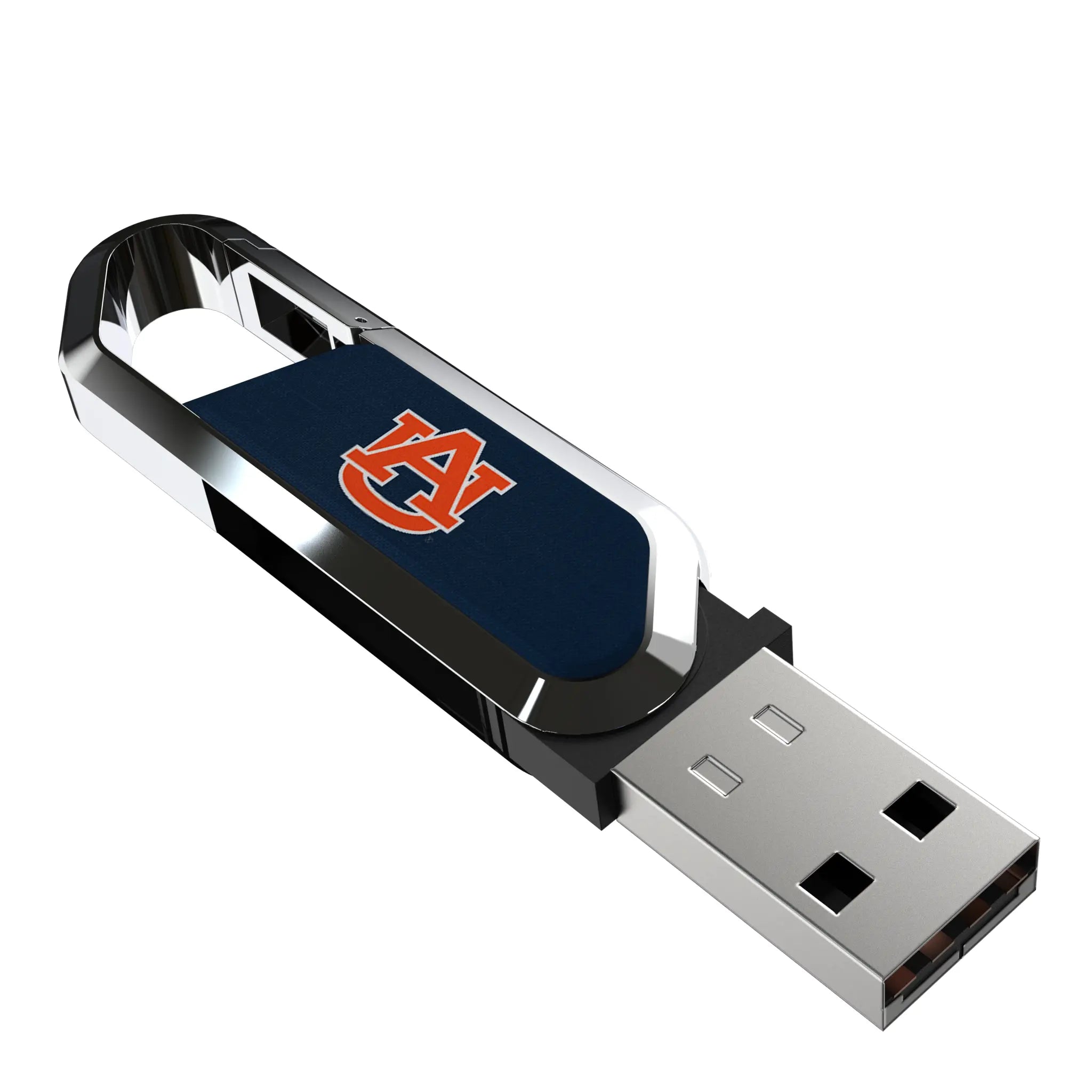 University of Auburn Tigers Solid USB 64GB Clip Style Flash Drive