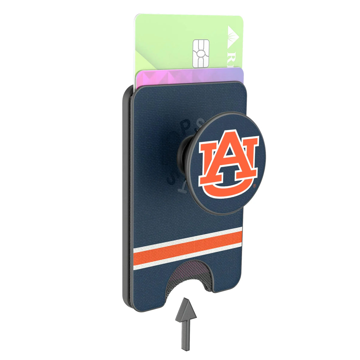 University of Auburn Tigers Stripe Popsockets Wallet Magnetic - Detail