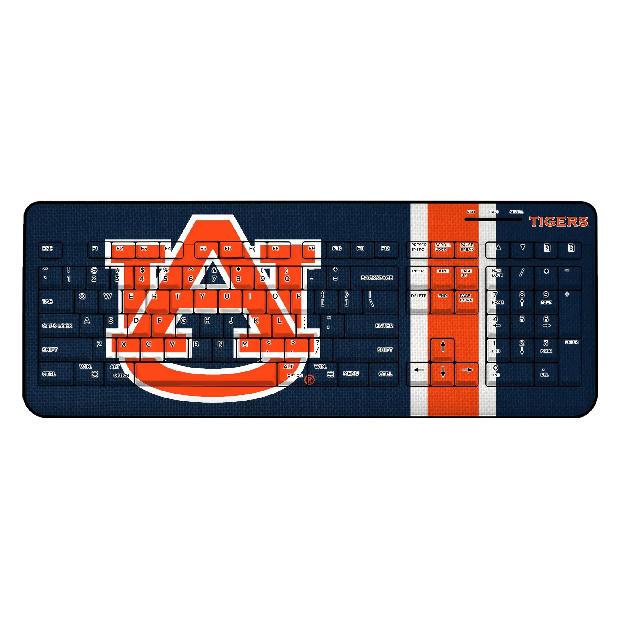 University of Auburn Tigers Stripe Wireless USB Keyboard