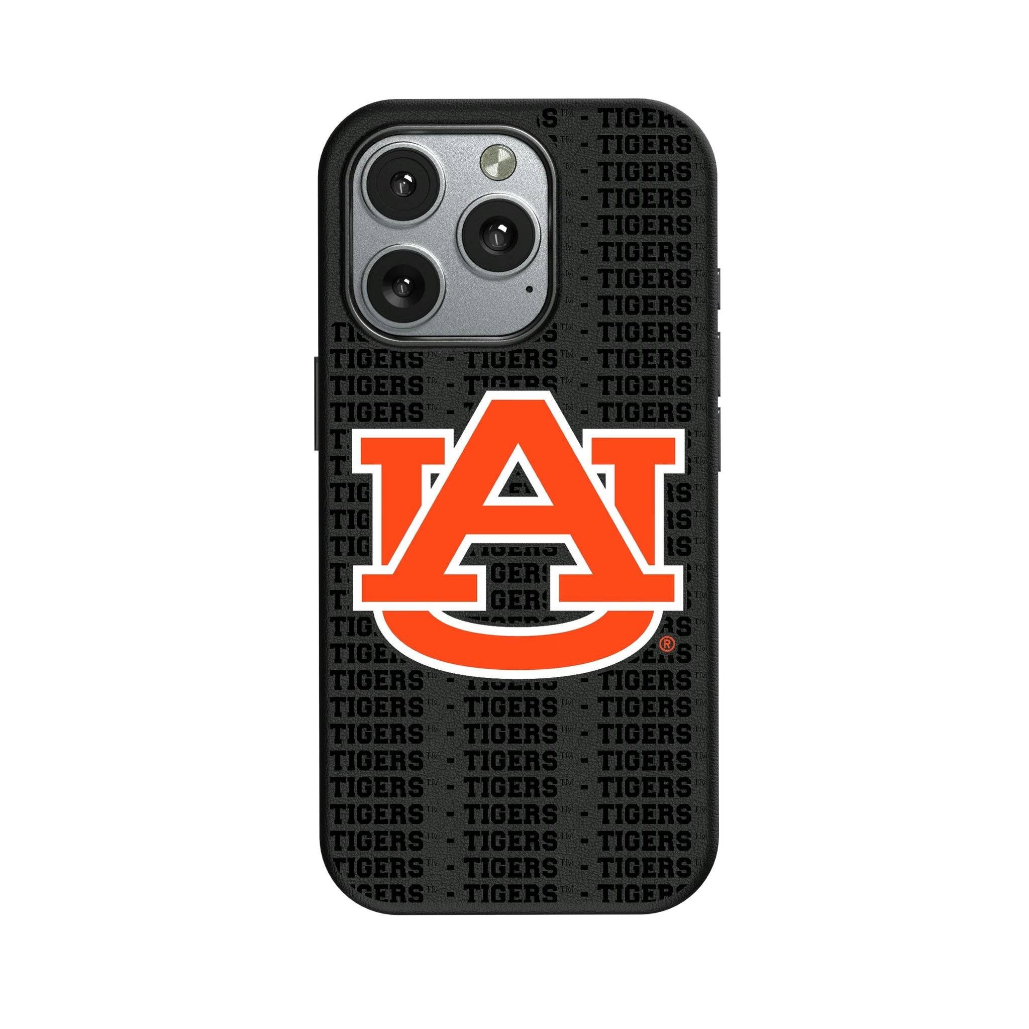 University of Auburn Tigers Text Backdrop iPhone MagSafe Compatible Phone Case for Apple iPhone