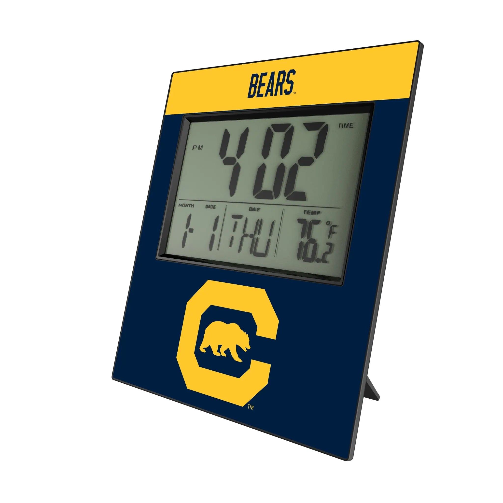 University of California Berkeley Golden Bears Color Block Wall Clock