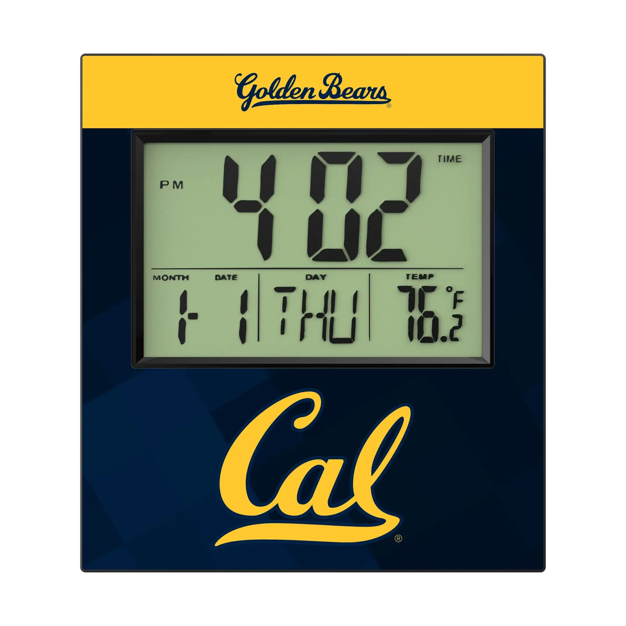 University of California Berkeley Golden Bears Color Block Wall Clock