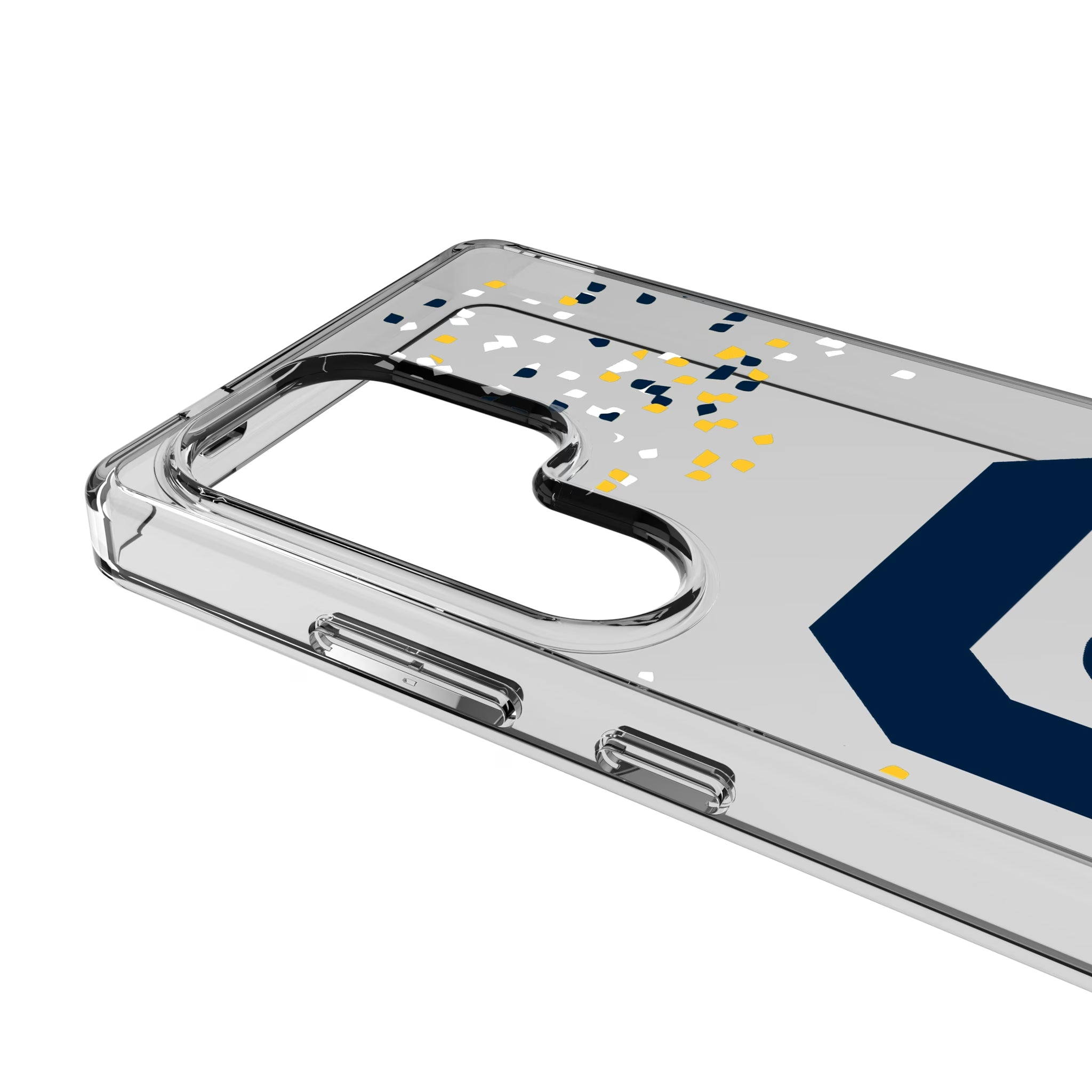 University of California Berkeley Golden Bears Confetti Galaxy Clear Phone Case for Samsung Galaxy - Detail