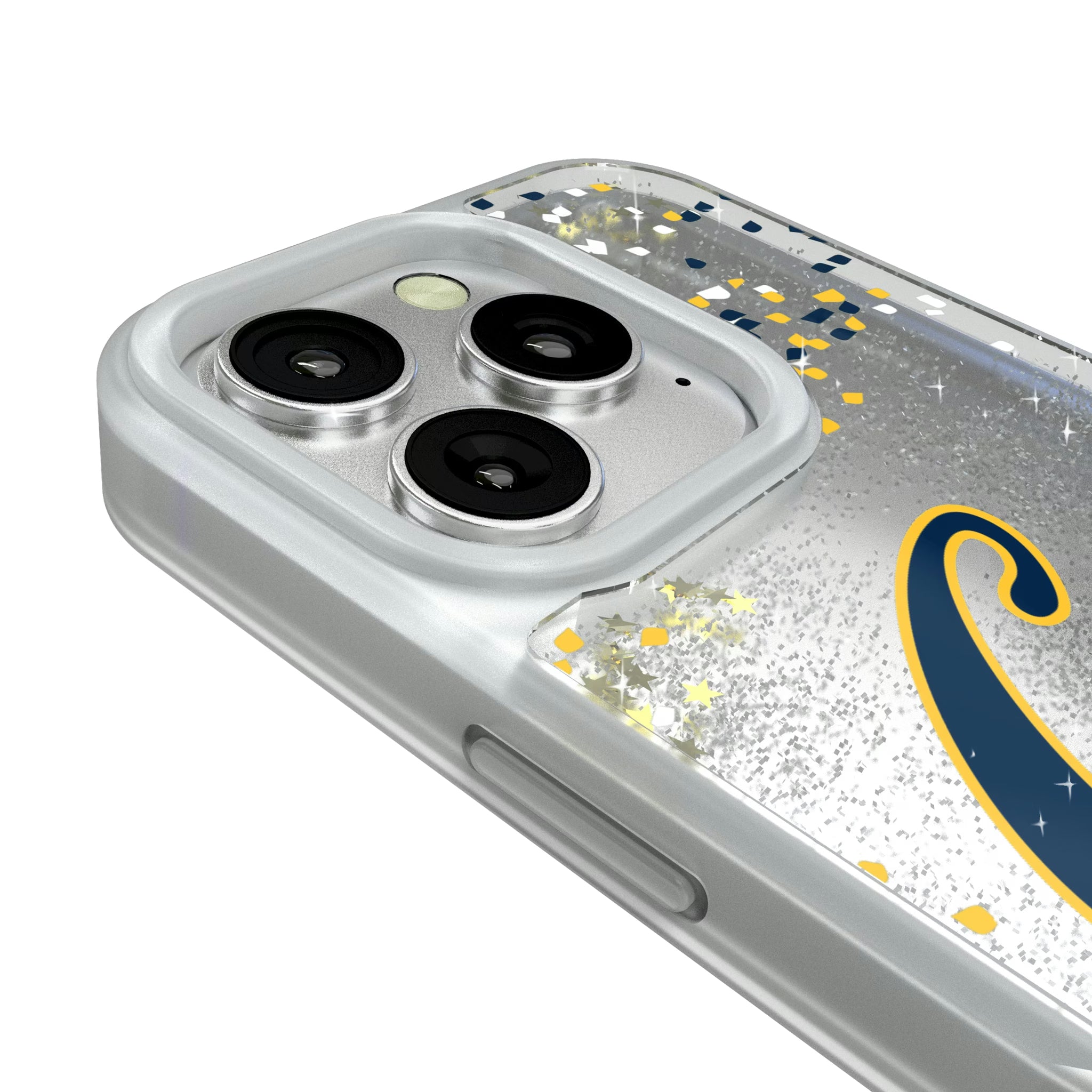 University of California Berkeley Golden Bears Confetti iPhone Glitter Phone Case for Apple iPhone - Detail#Device_iPhone 16 Pro