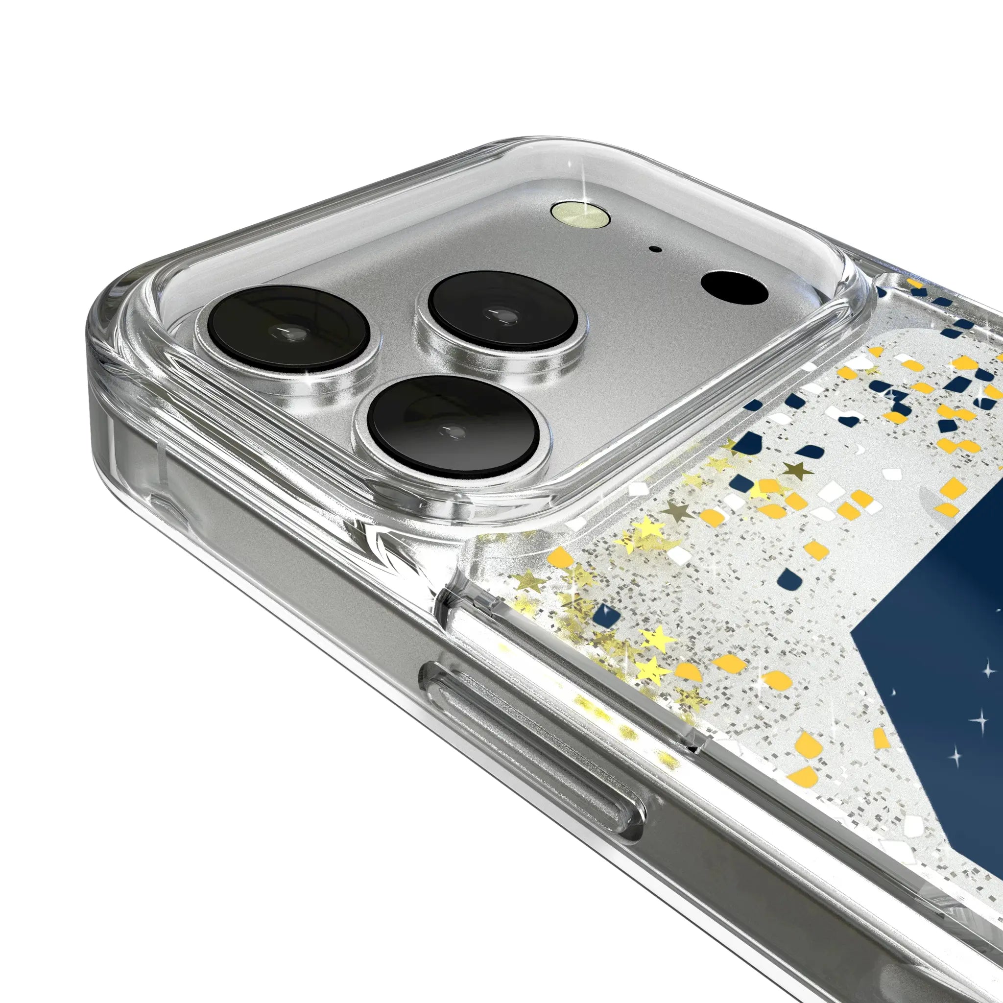 University of California Berkeley Golden Bears Confetti iPhone Glitter Phone Case for Apple iPhone - Detail