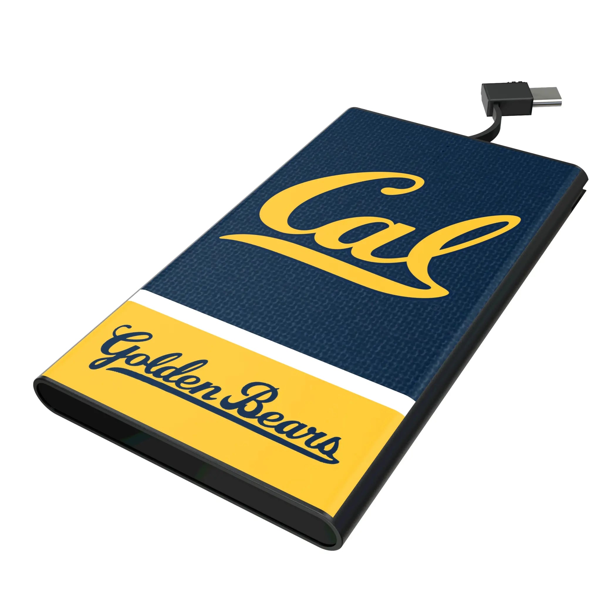 University of California Berkeley Golden Bears Endzone Solid 5000mAh Flat Power Bank