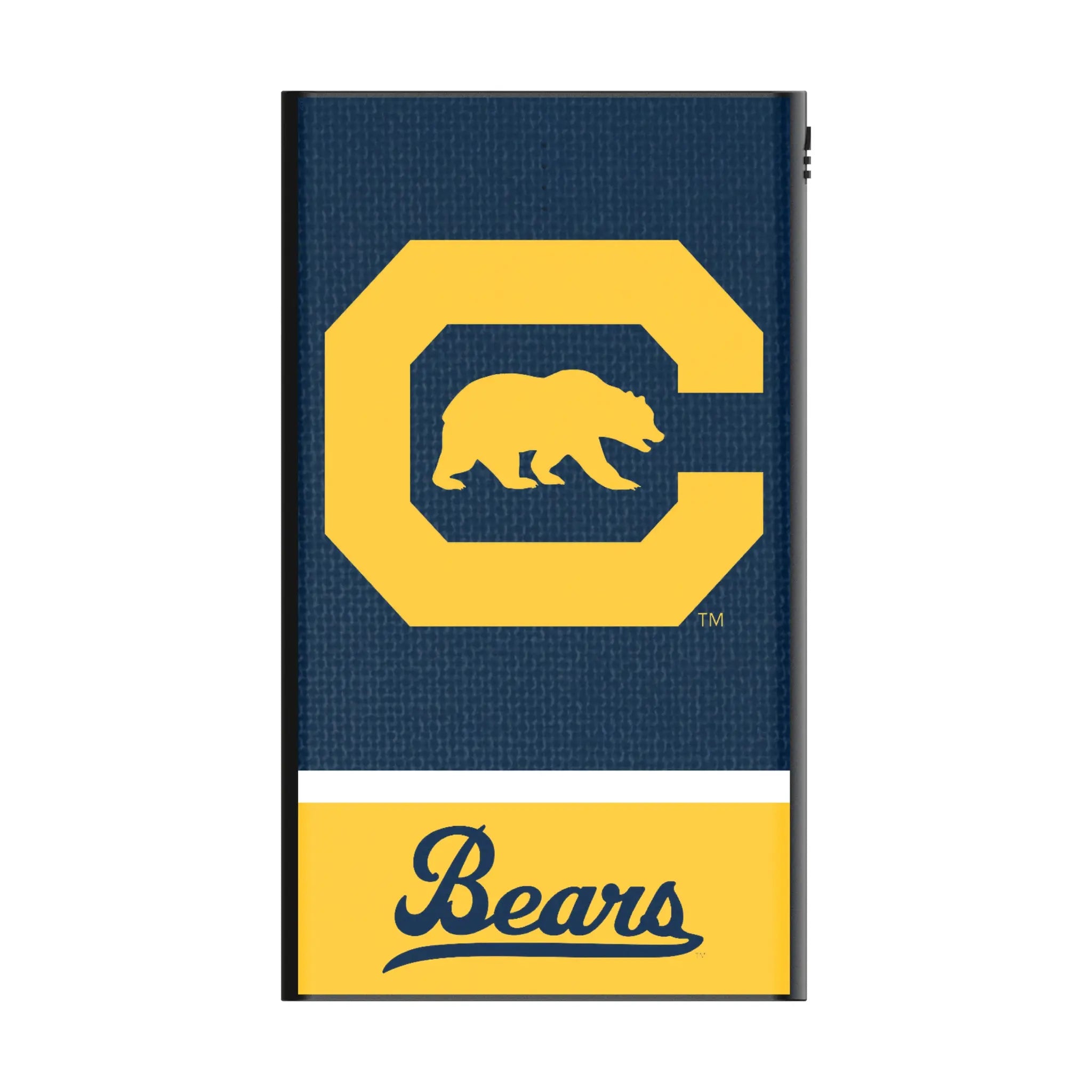University of California Berkeley Golden Bears Endzone Solid 5000mAh Flat Power Bank