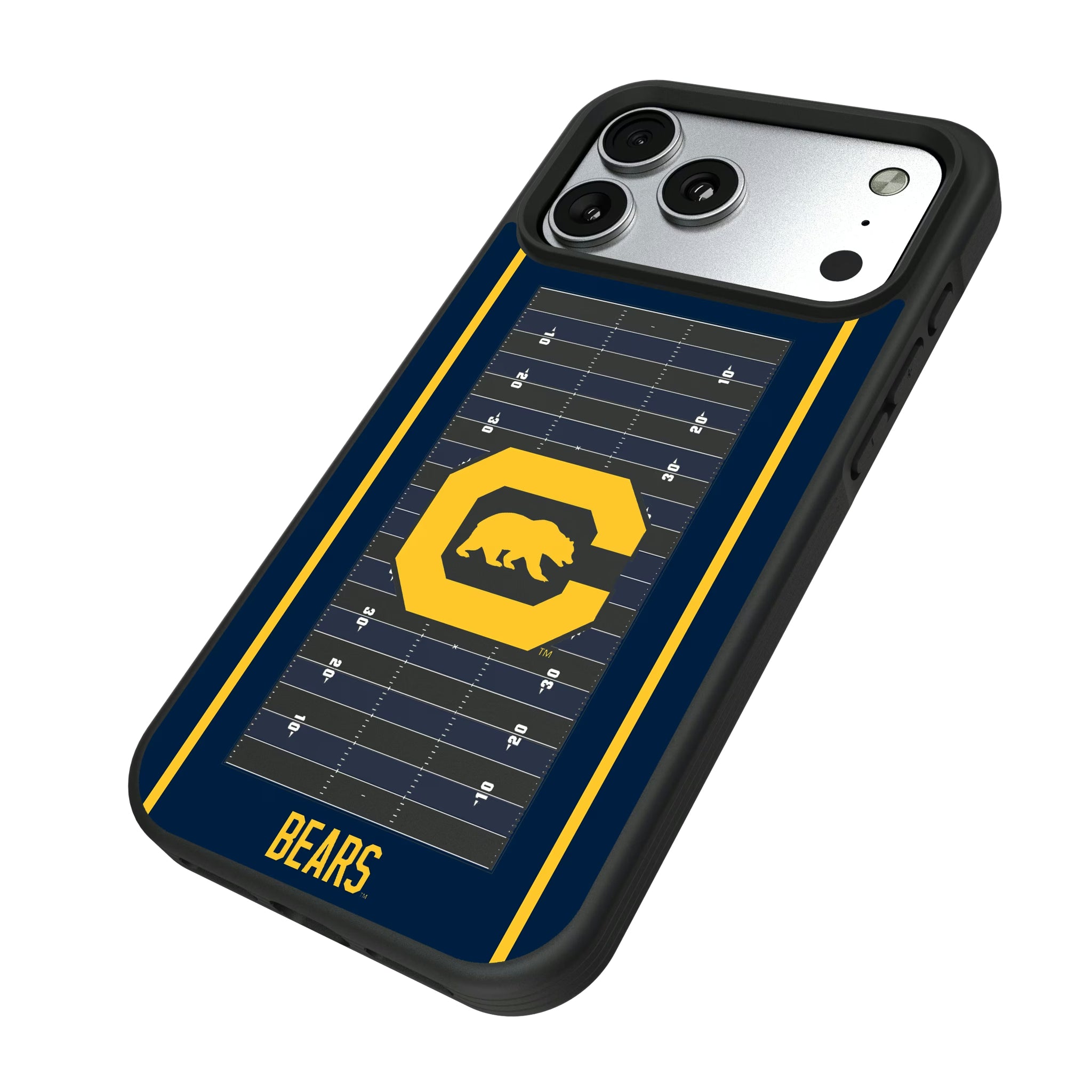 University of California Berkeley Golden Bears Field iPhone Bump Phone Case for Apple iPhone - Isometric View#Device_iPhone 17 Pro Max