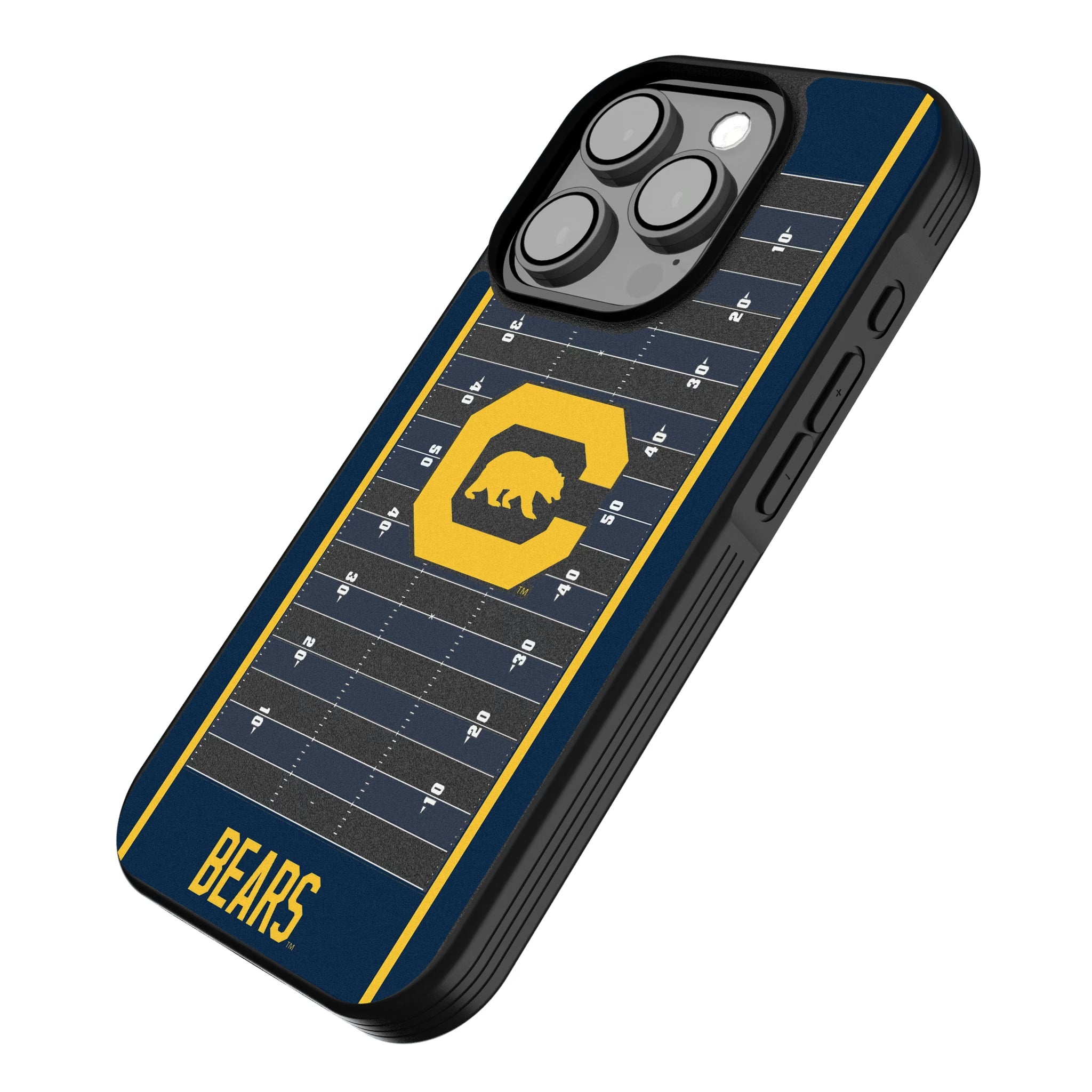 University of California Berkeley Golden Bears Field iPhone Bump Phone Case for Apple iPhone - Isometric View