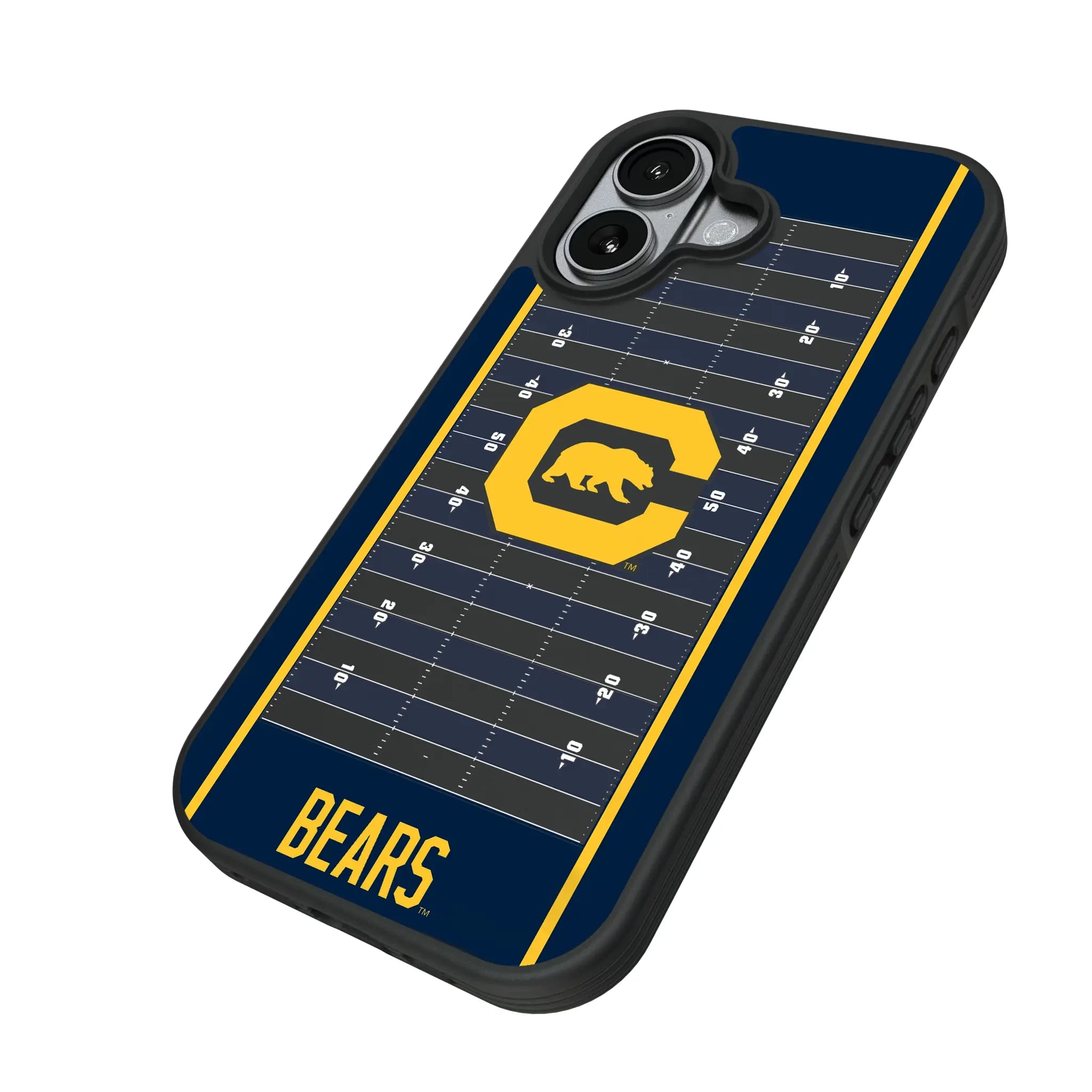 University of California Berkeley Golden Bears Field iPhone Bump Phone Case for Apple iPhone - Isometric View#Device_iPhone 17