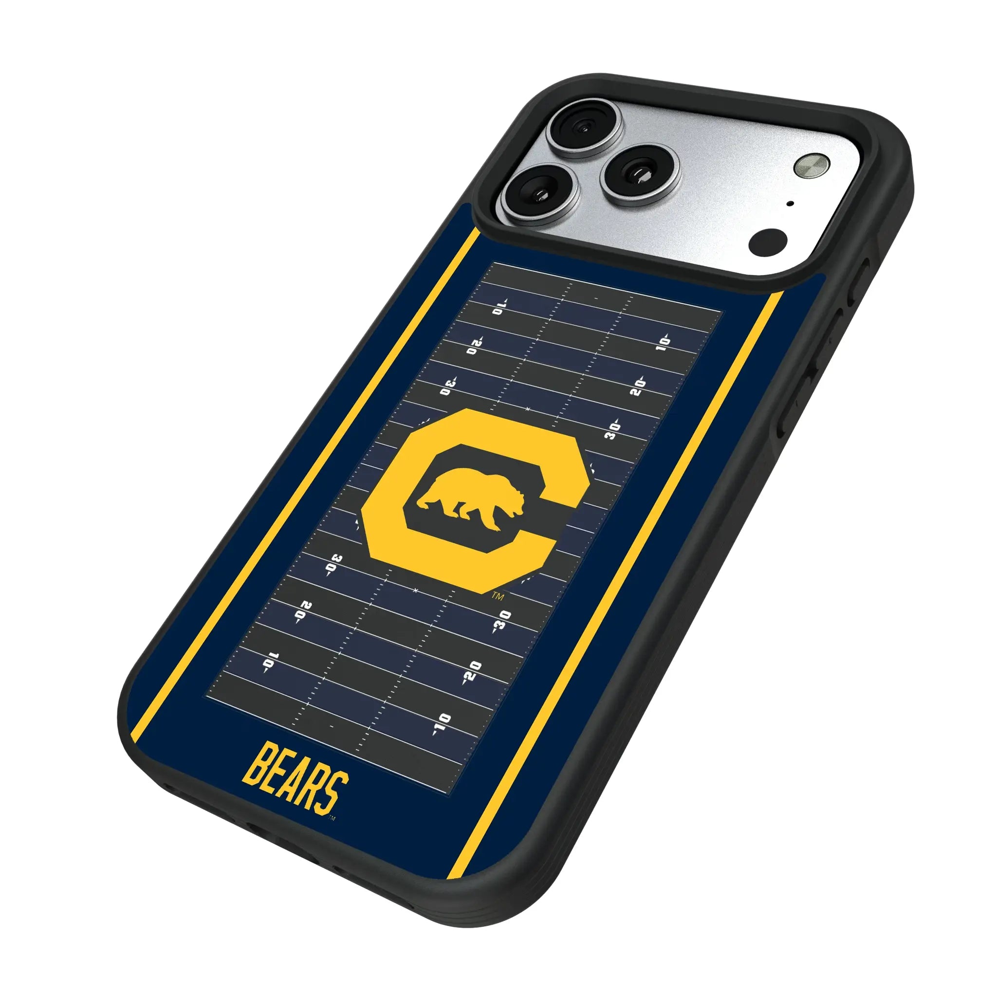 University of California Berkeley Golden Bears Field iPhone Bump Phone Case for Apple iPhone - Isometric View#Device_iPhone 17 Pro Max
