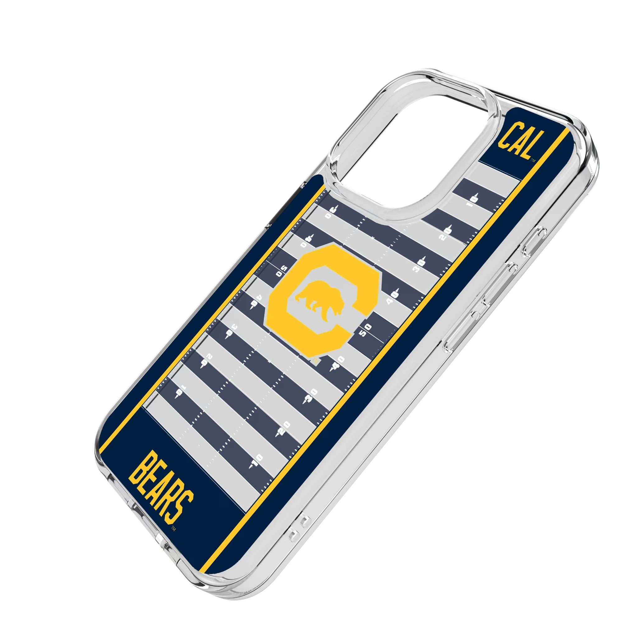 University of California Berkeley Golden Bears Field iPhone Clear Phone Case for Apple iPhone - Isometric View