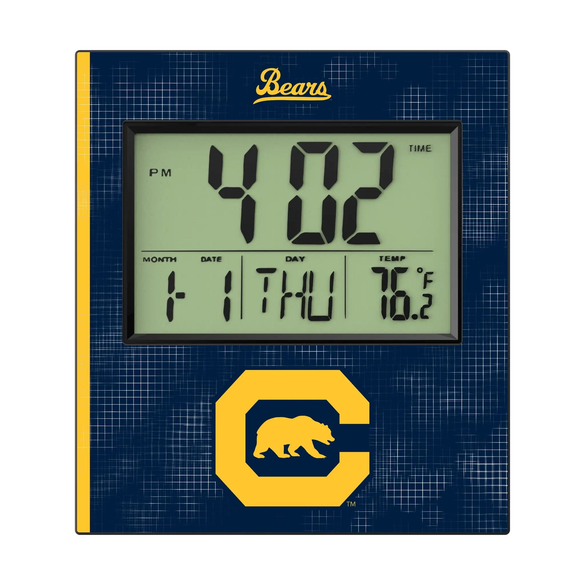 University of California Berkeley Golden Bears Hatch Wall Clock