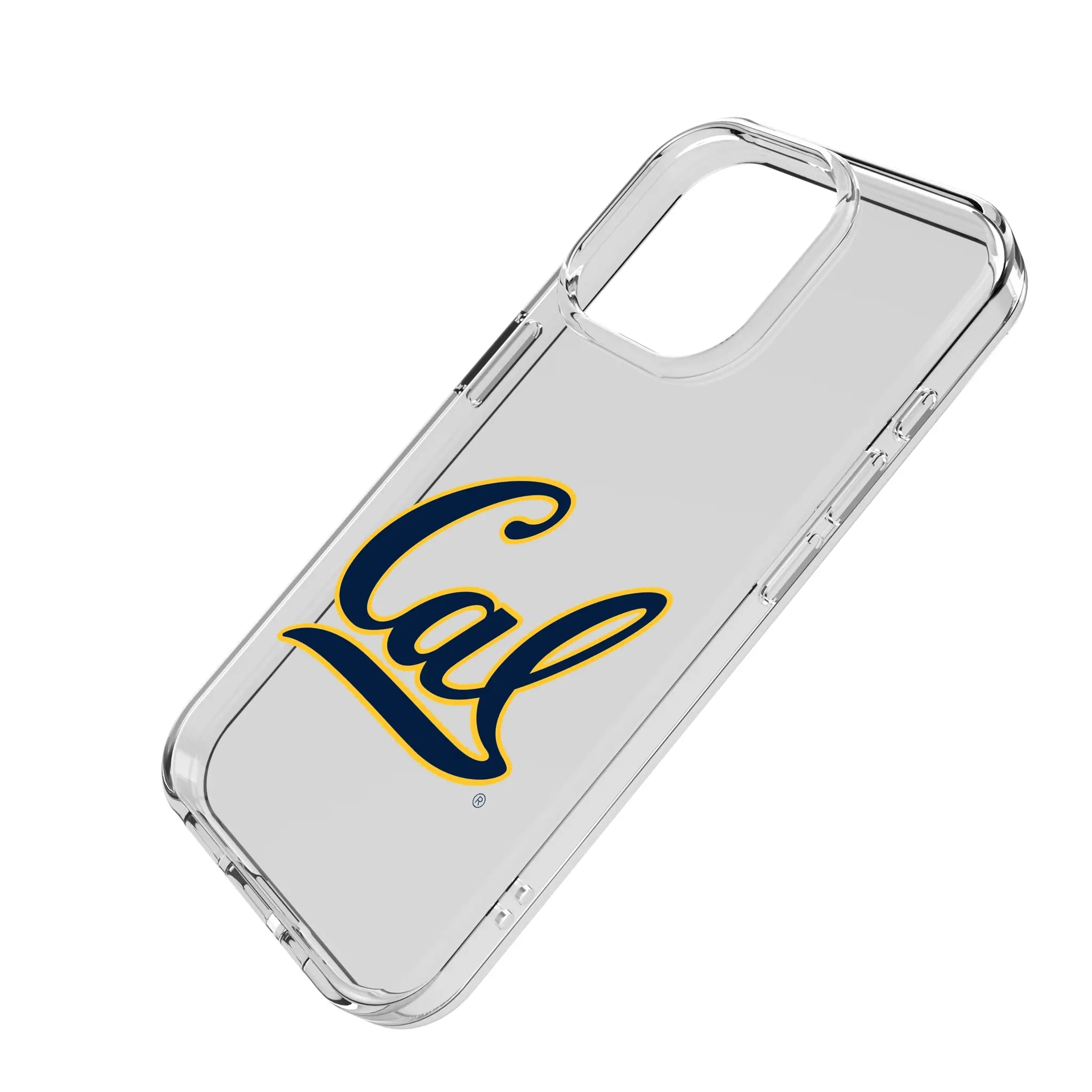 University of California Berkeley Golden Bears Insignia iPhone Clear Phone Case for Apple iPhone - Isometric View
