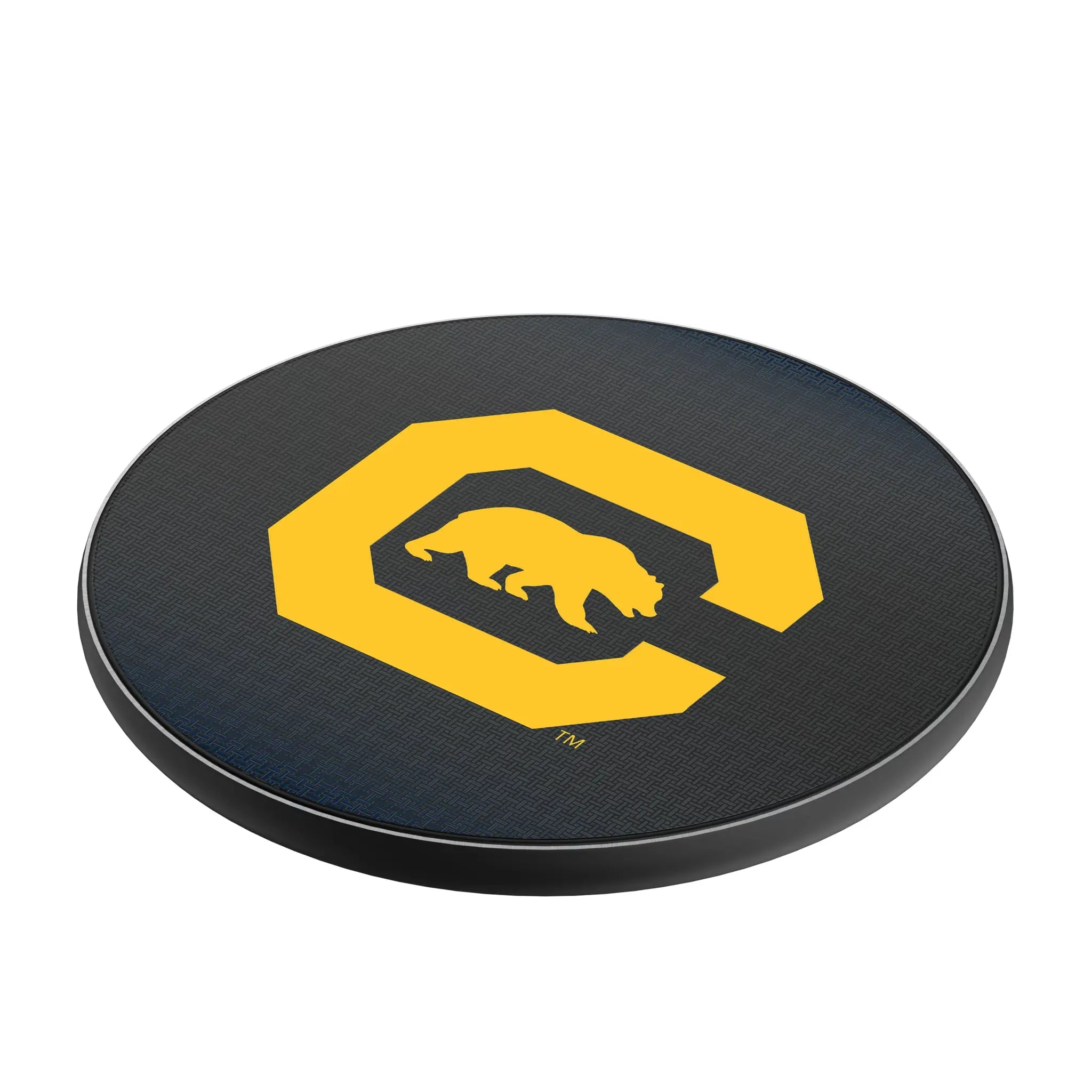 University of California Berkeley Golden Bears Linen 15-Watt Wireless Charger - Isometric View