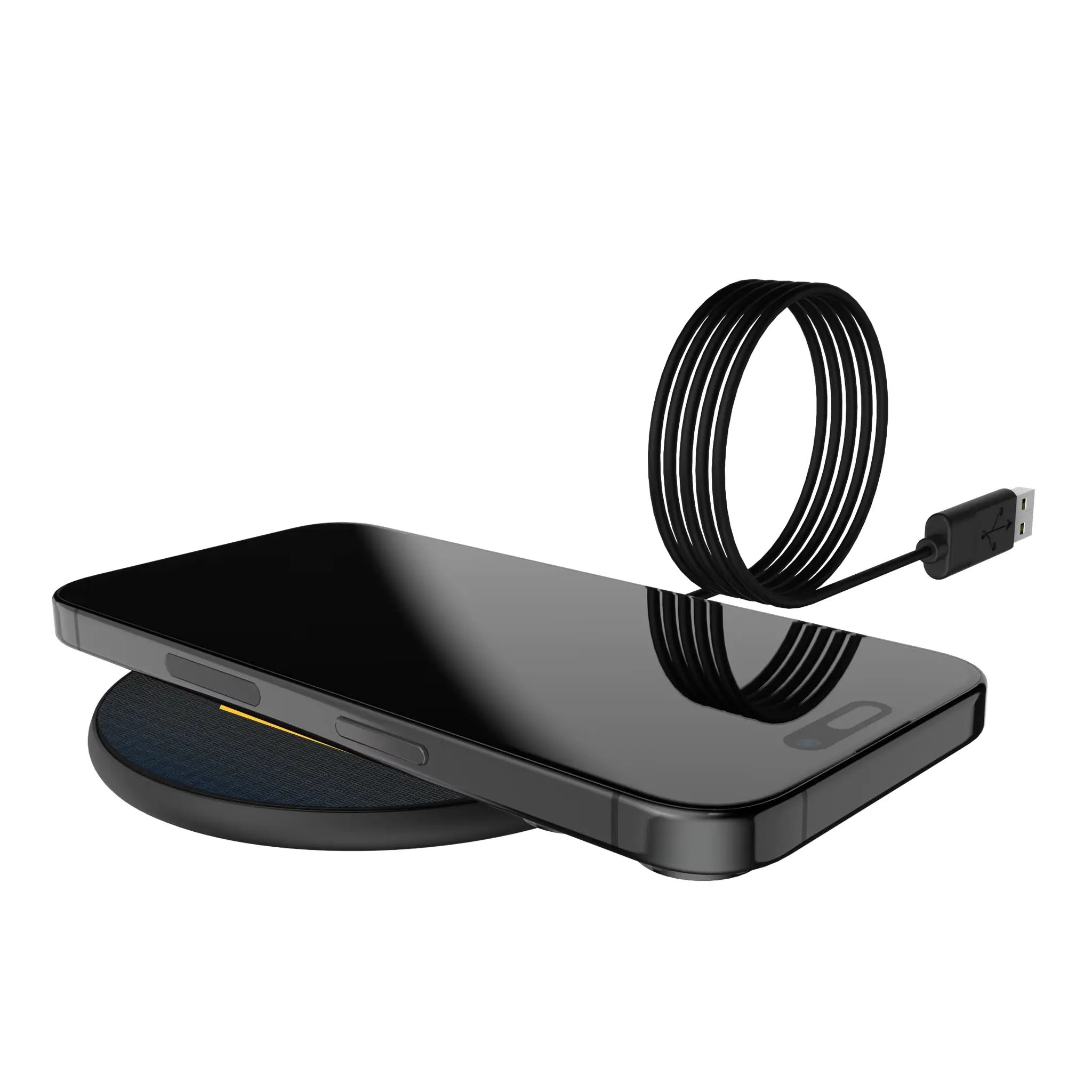 University of California Berkeley Golden Bears Linen 15-Watt Wireless Charger - Lifestyle