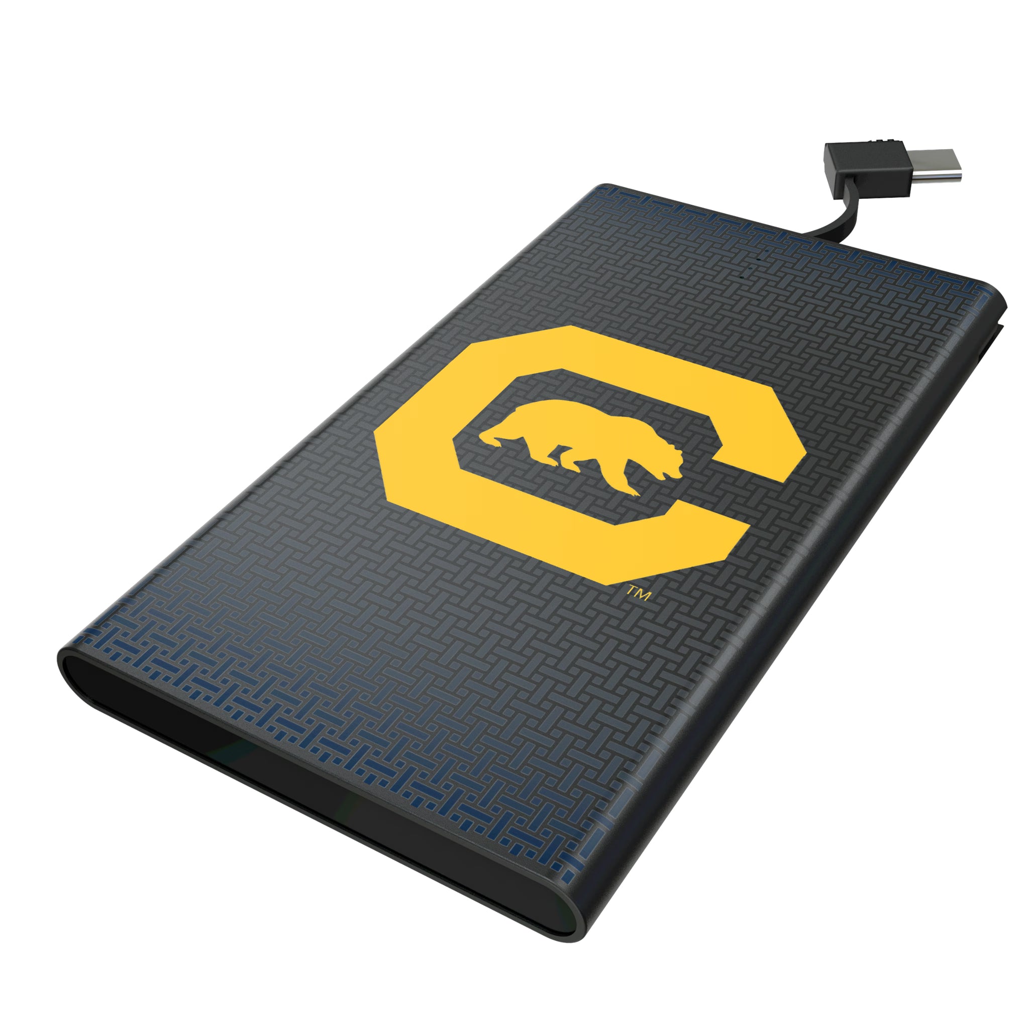 University of California Berkeley Golden Bears Linen 5000mAh Flat Powerbank
