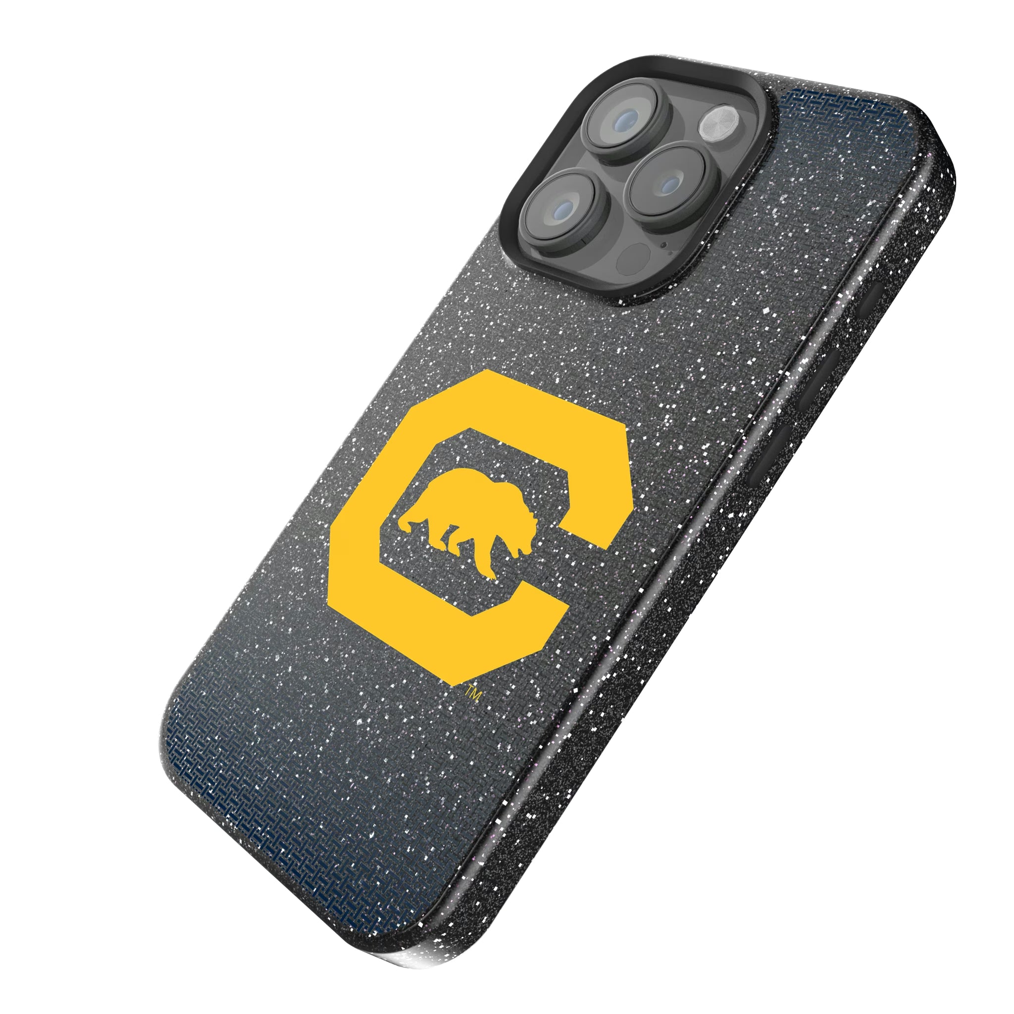 University of California Berkeley Golden Bears Linen iPhone Bling Phone Case for Apple iPhone - Isometric View