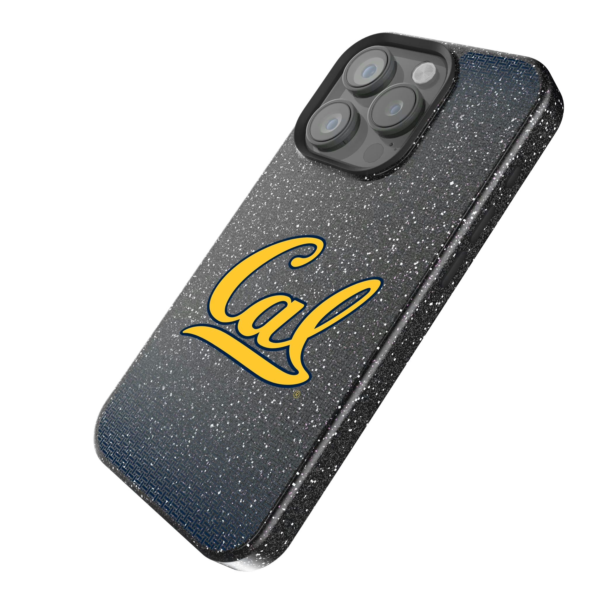 University of California Berkeley Golden Bears Linen iPhone Bling Phone Case for Apple iPhone - Isometric View