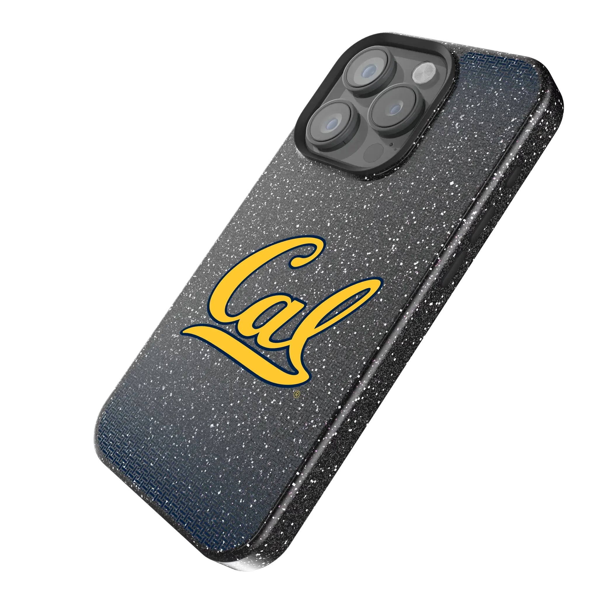 University of California Berkeley Golden Bears Linen iPhone Bling Phone Case for Apple iPhone - Isometric View