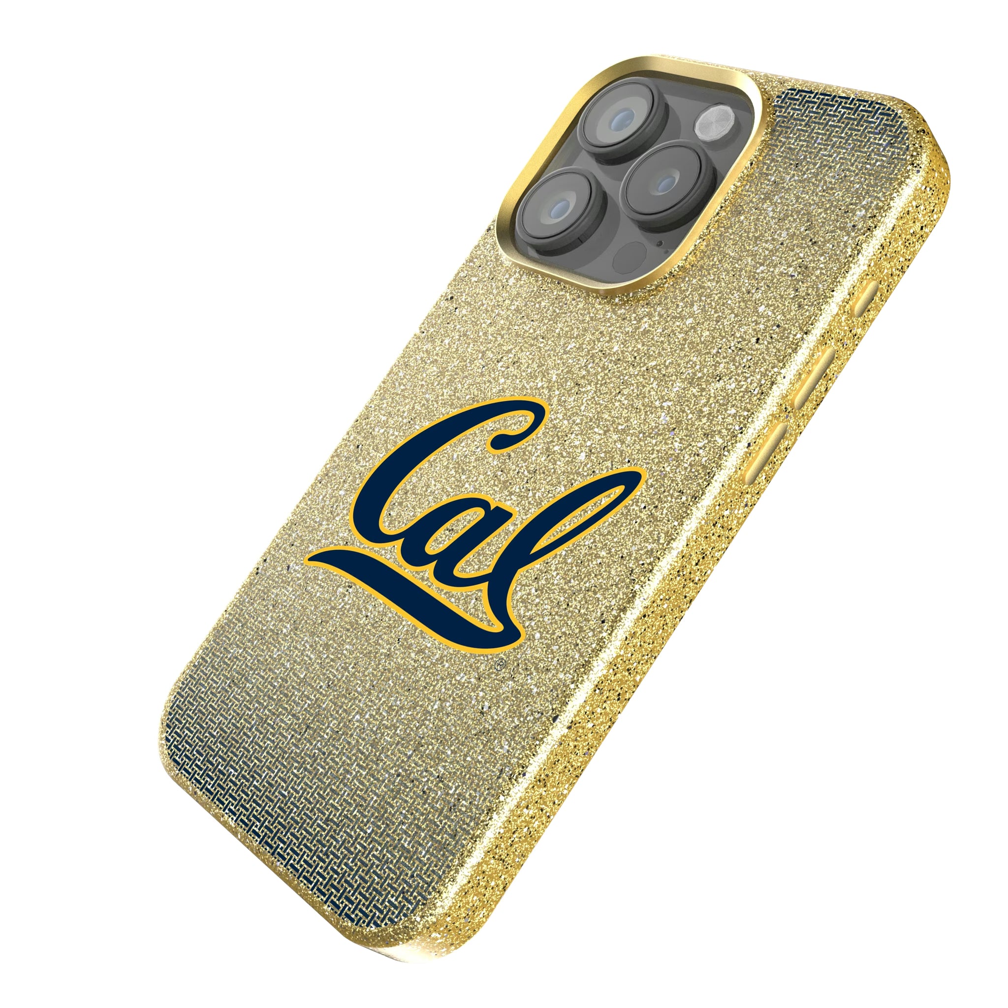 University of California Berkeley Golden Bears Linen iPhone Bling Phone Case for Apple iPhone - Isometric View